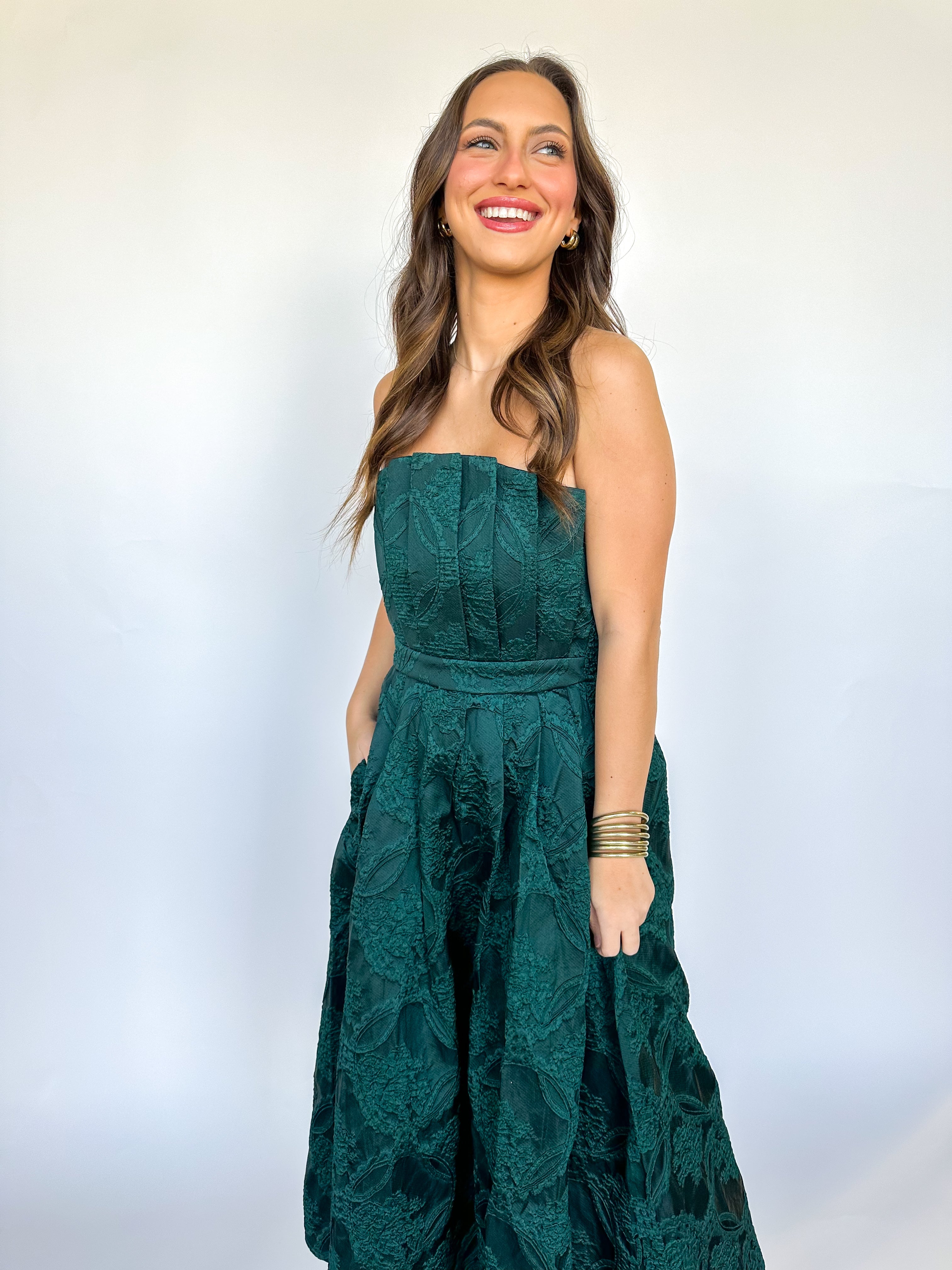 Hunter Green Dreams Dress