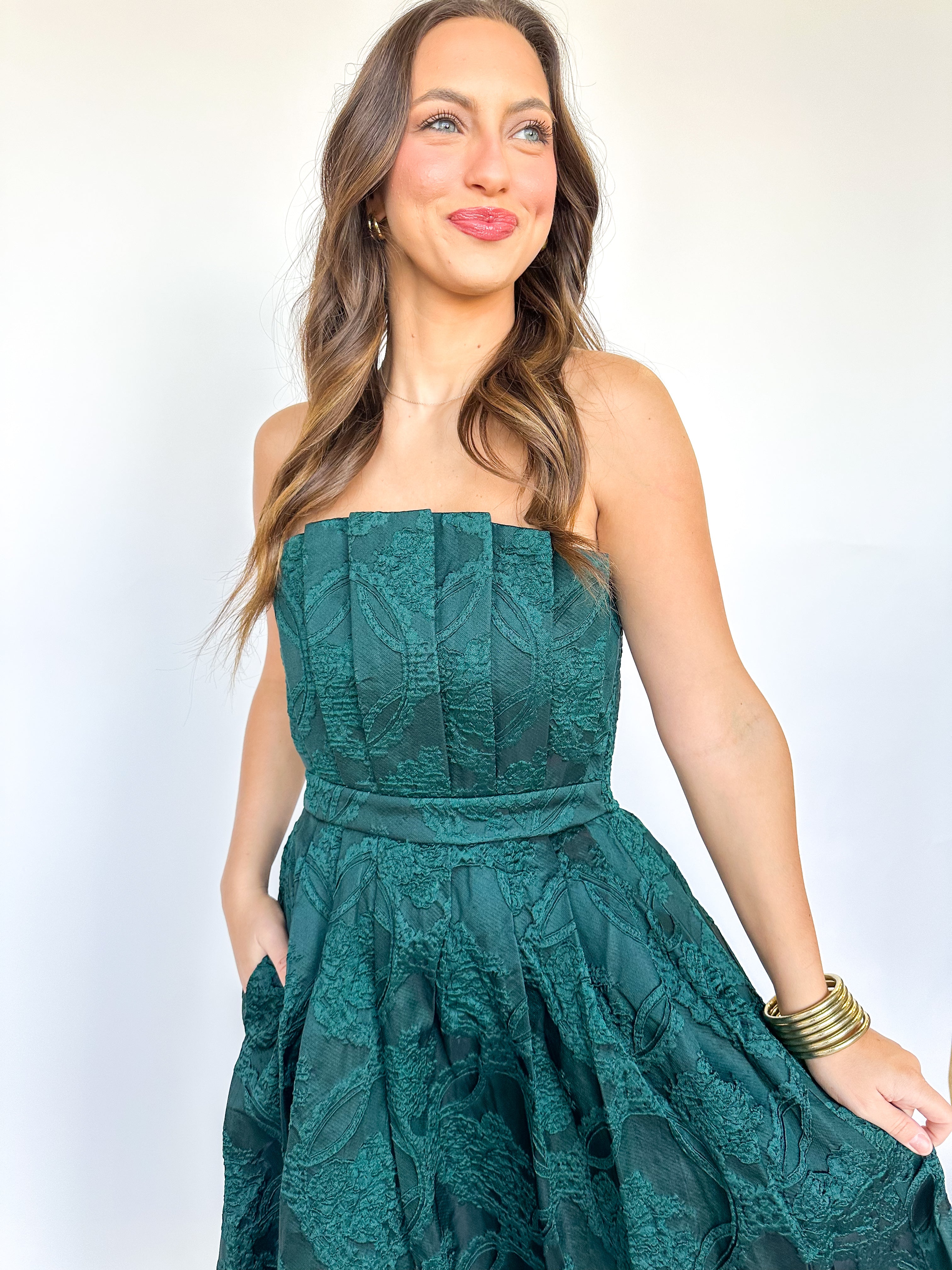 Hunter Green Dreams Dress