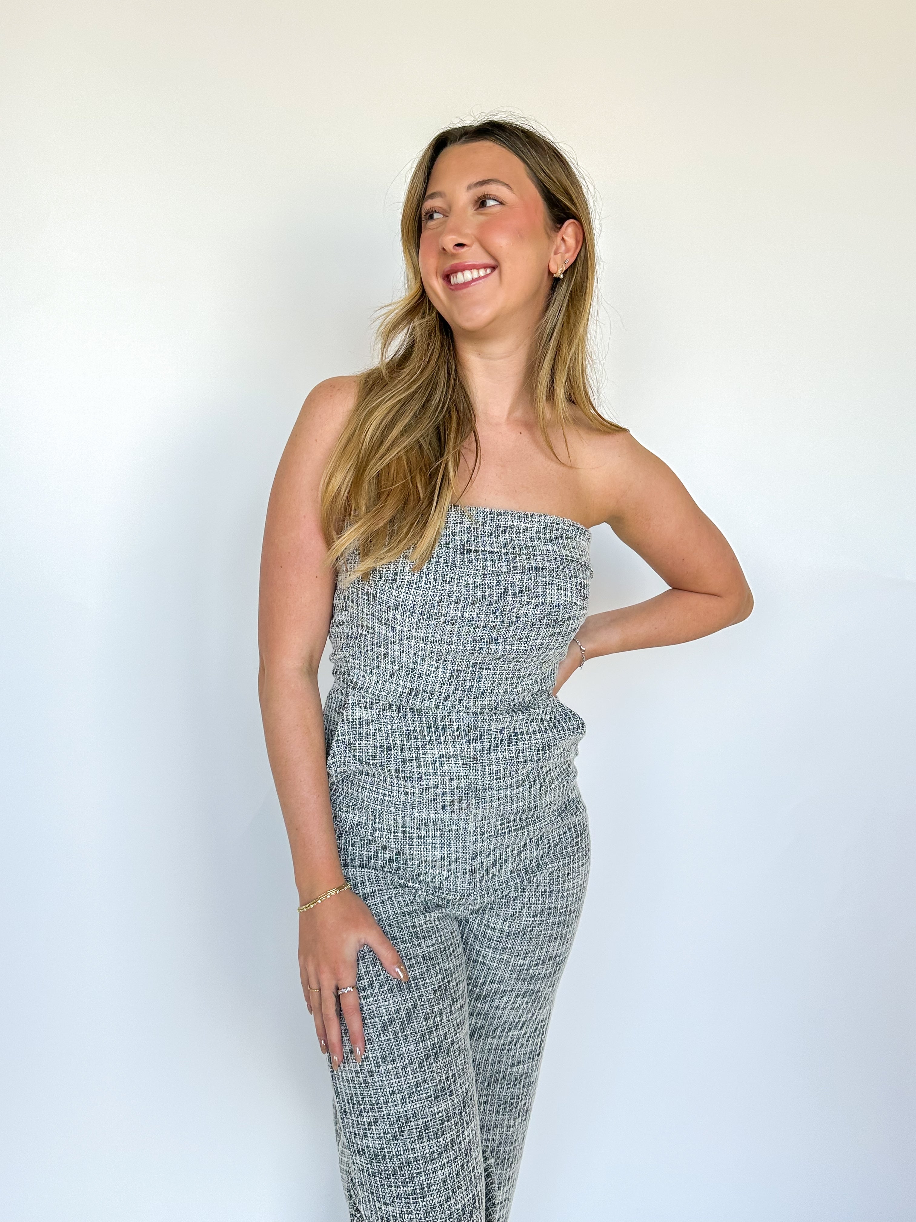 Tweed Jumpsuit