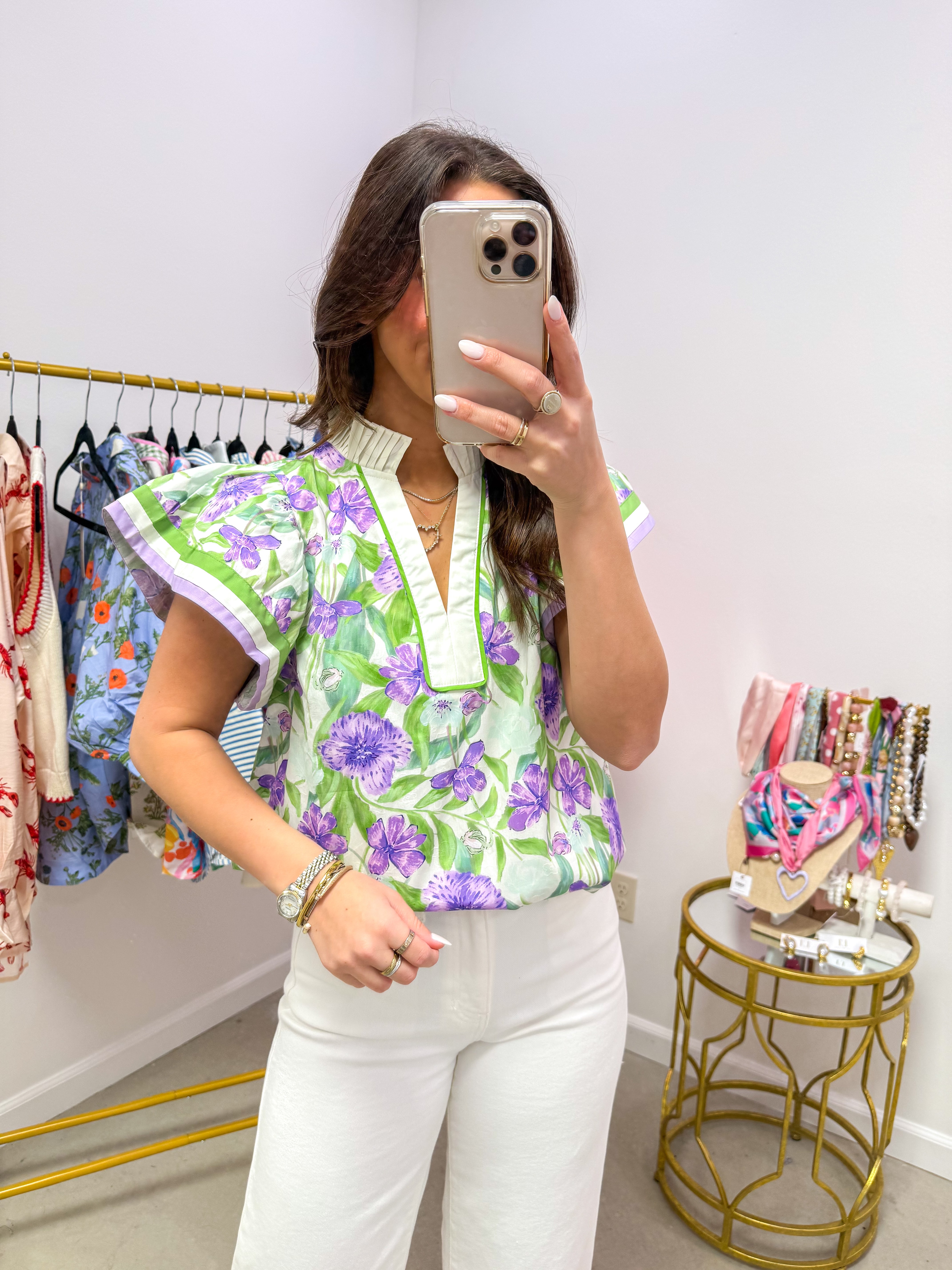 Purple Haze Floral Top