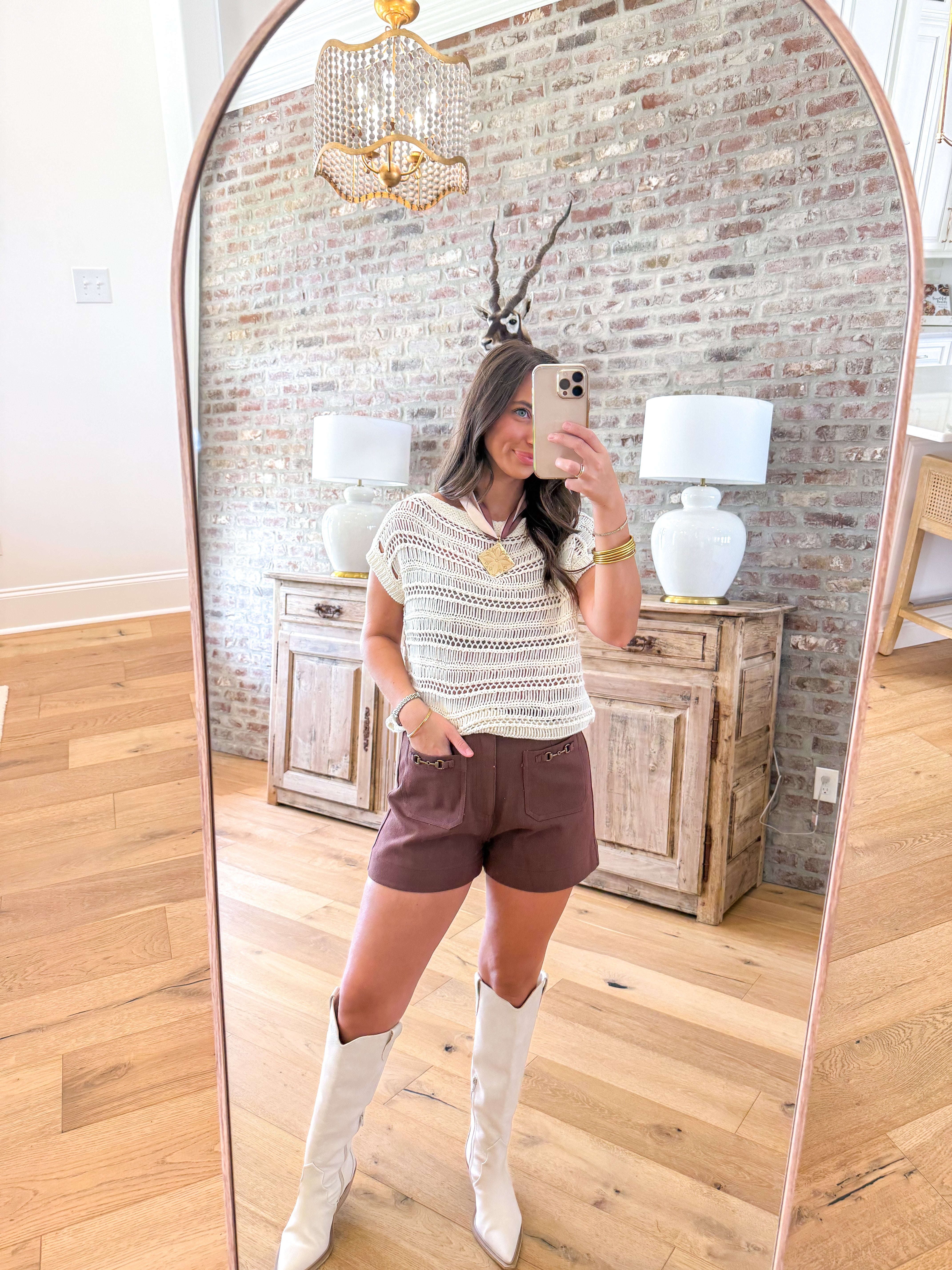 Adara Open Knit Sweater Top