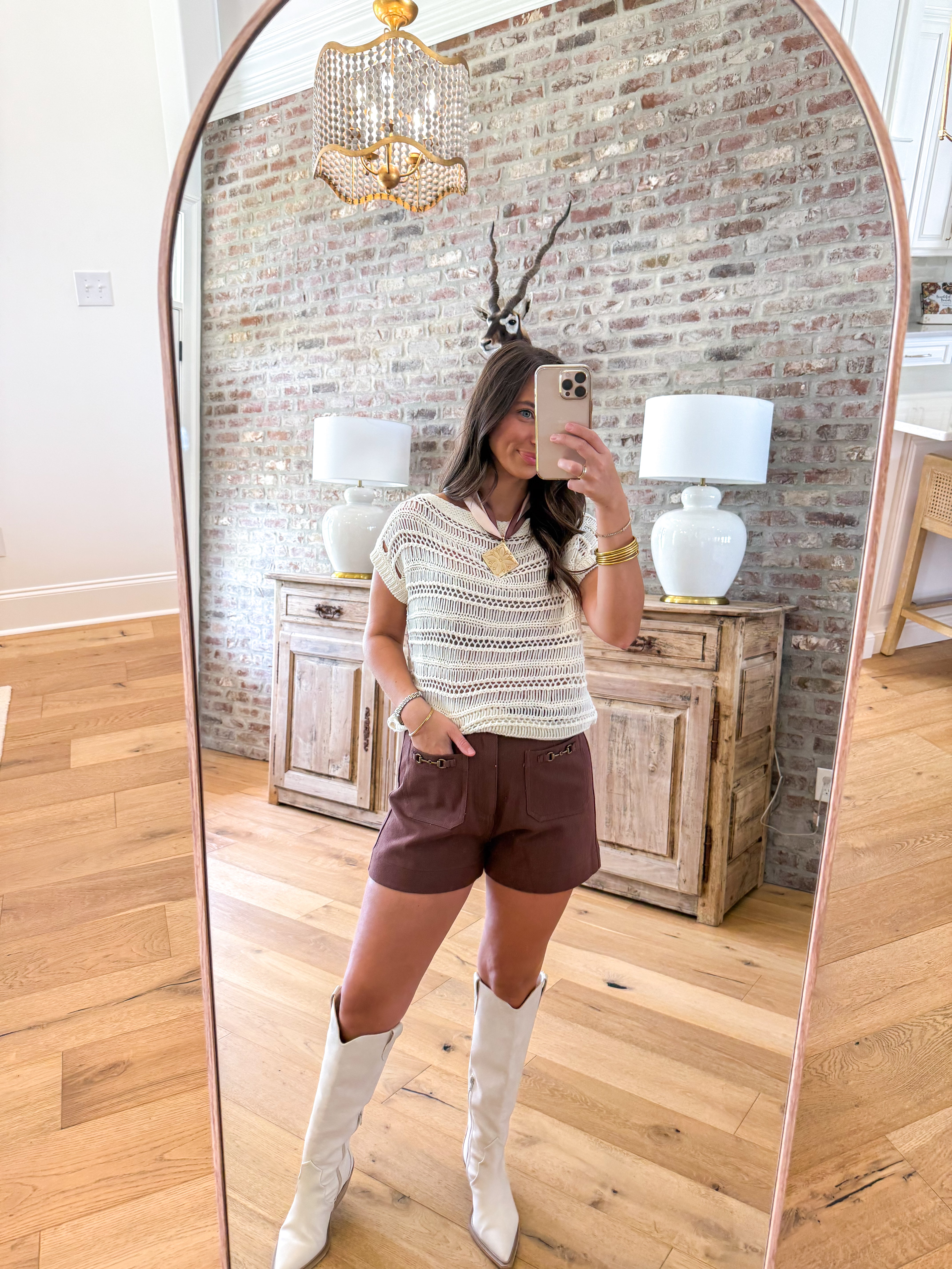 Adara Open Knit Sweater Top