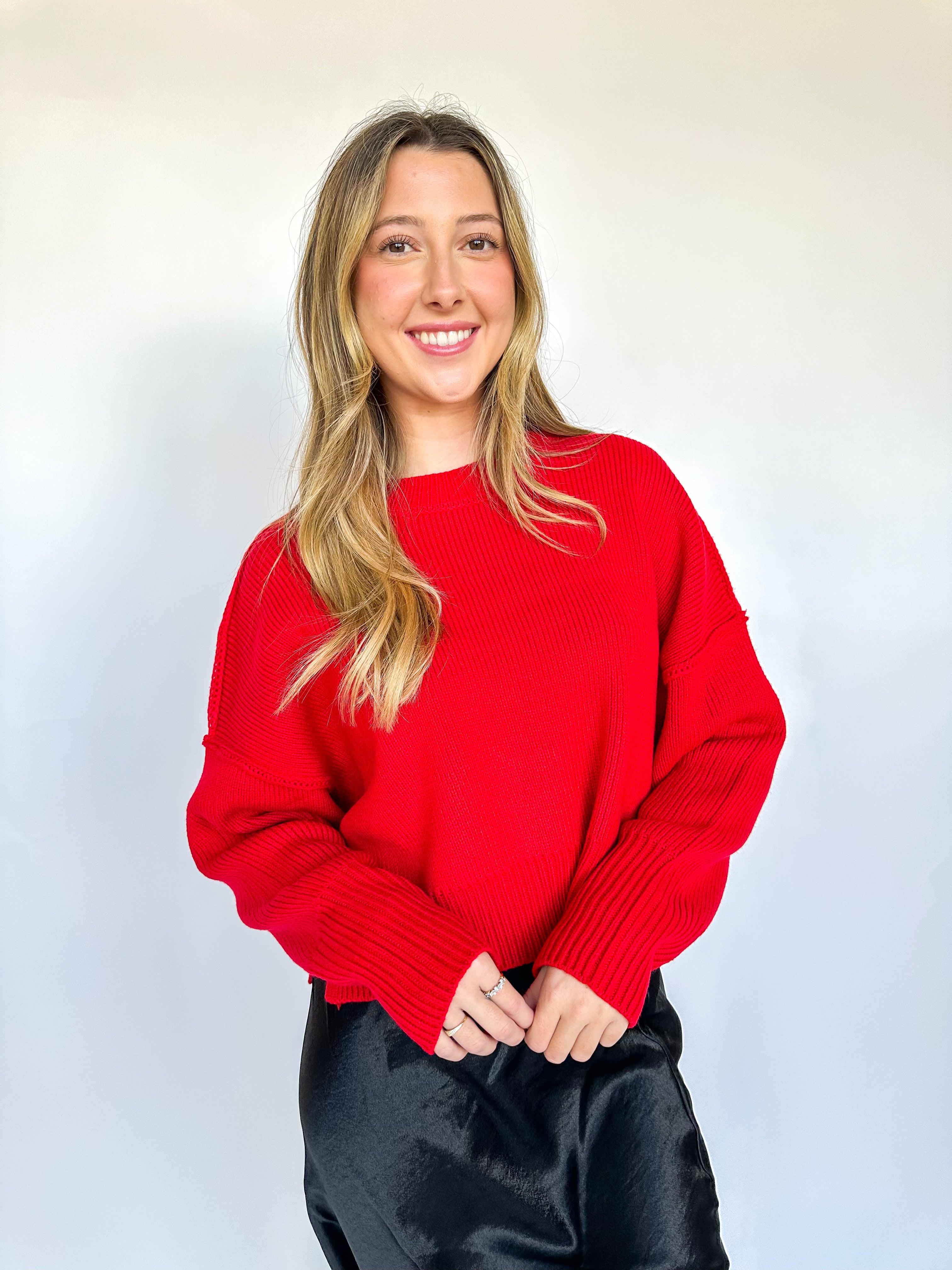 Simple Red Sweater