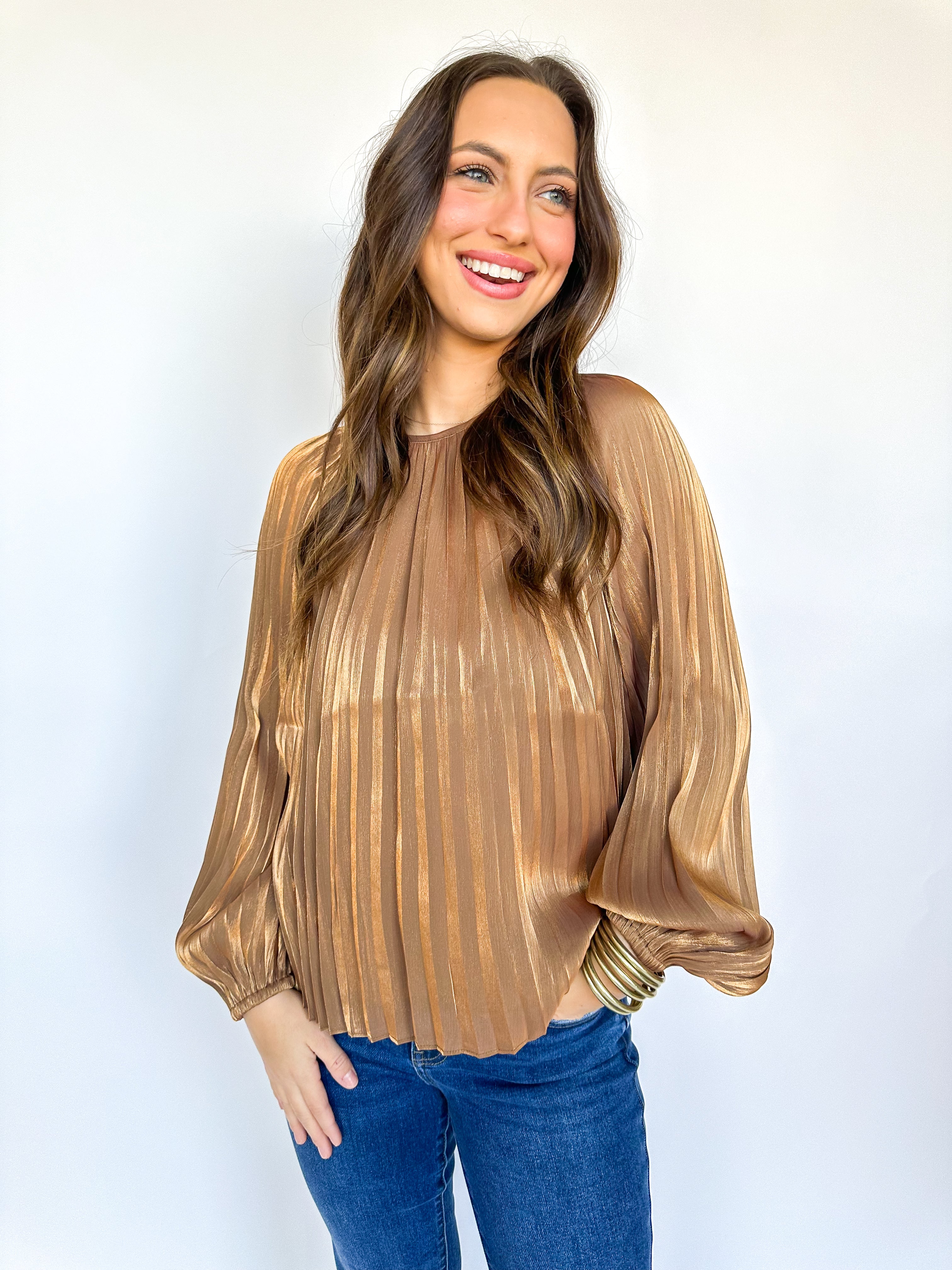 Eva Gold Blouse