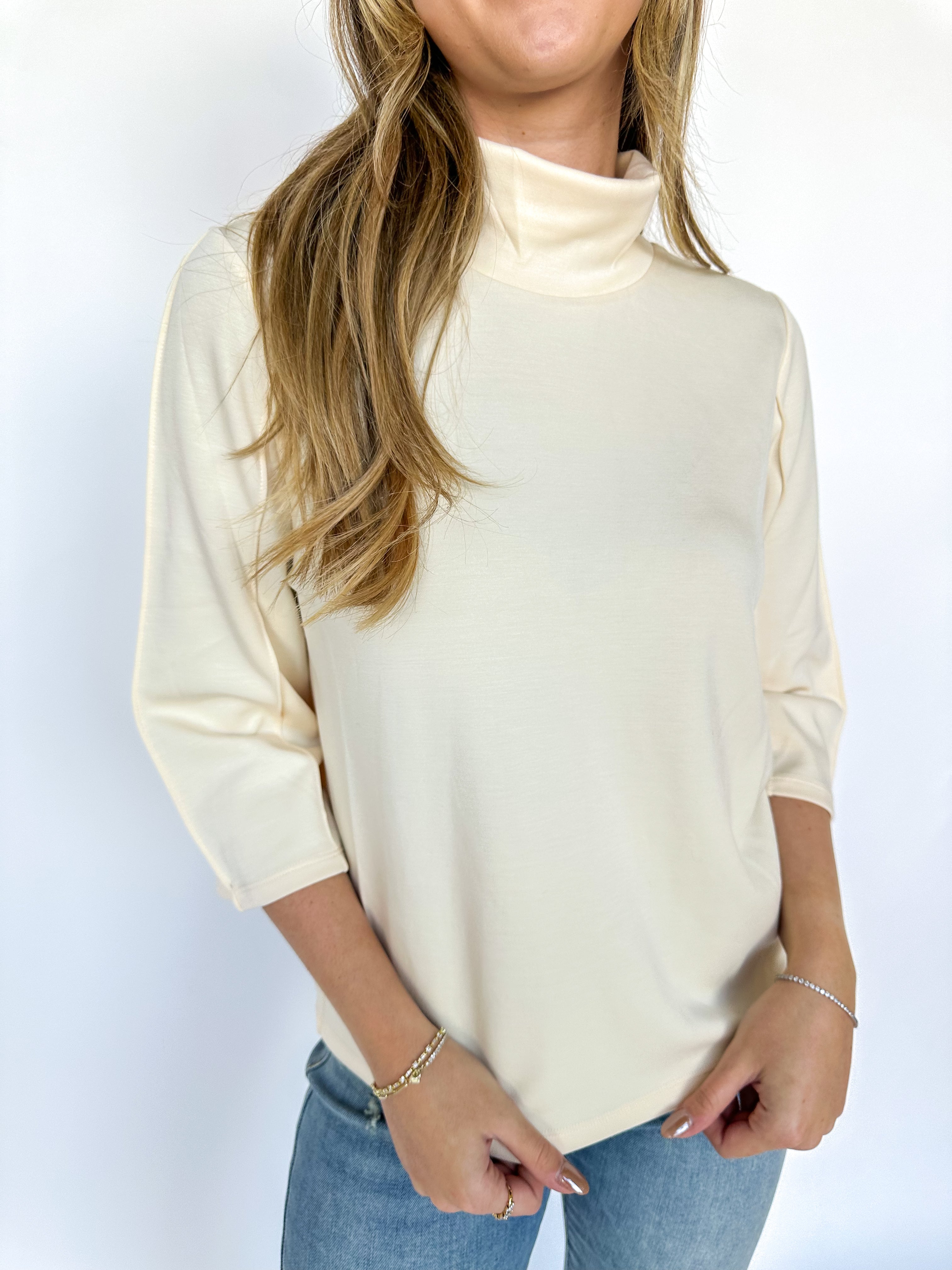 Better Together Funnel Neck Sweater Cream