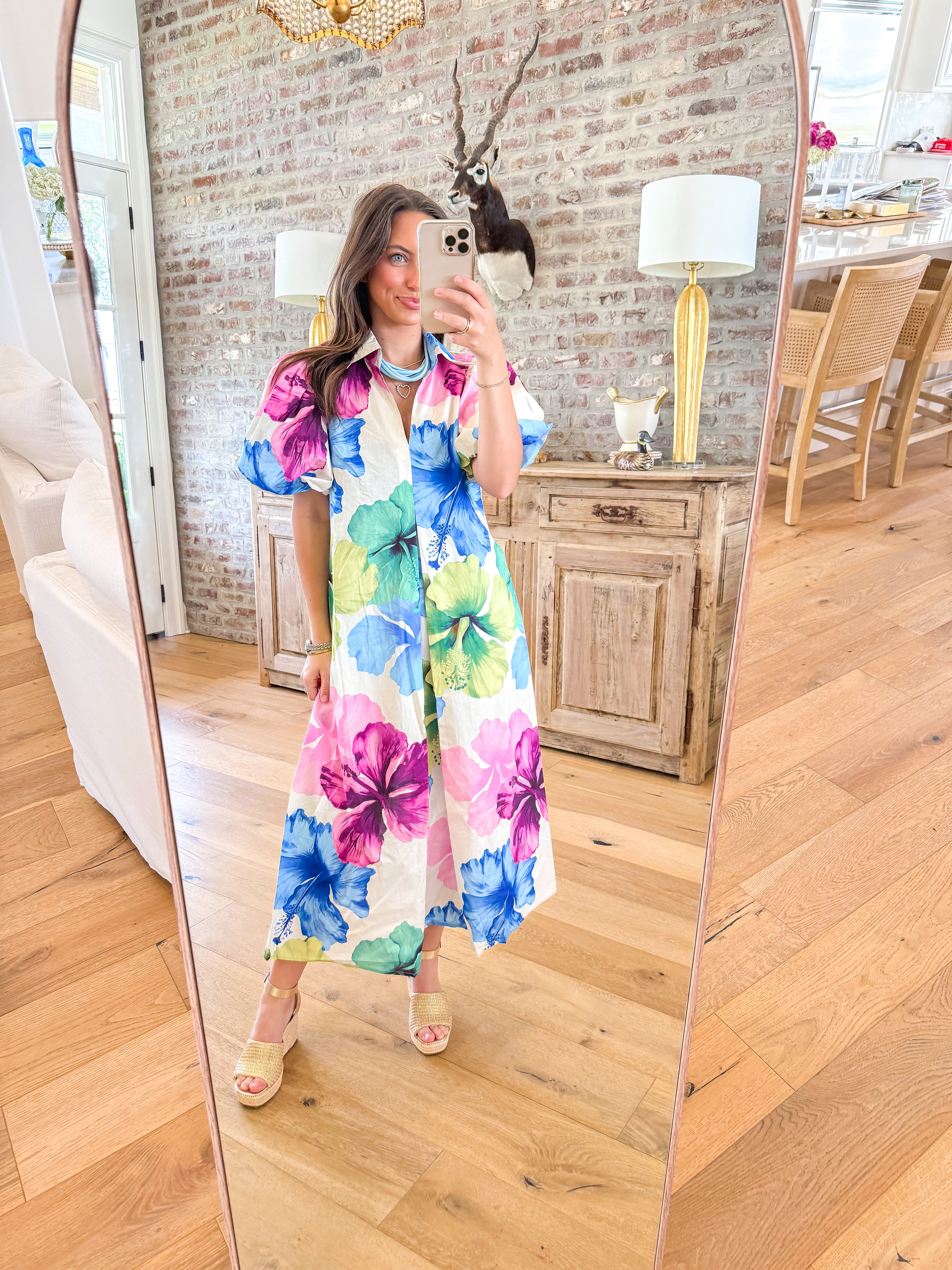 Rosewater Romance Floral Maxi