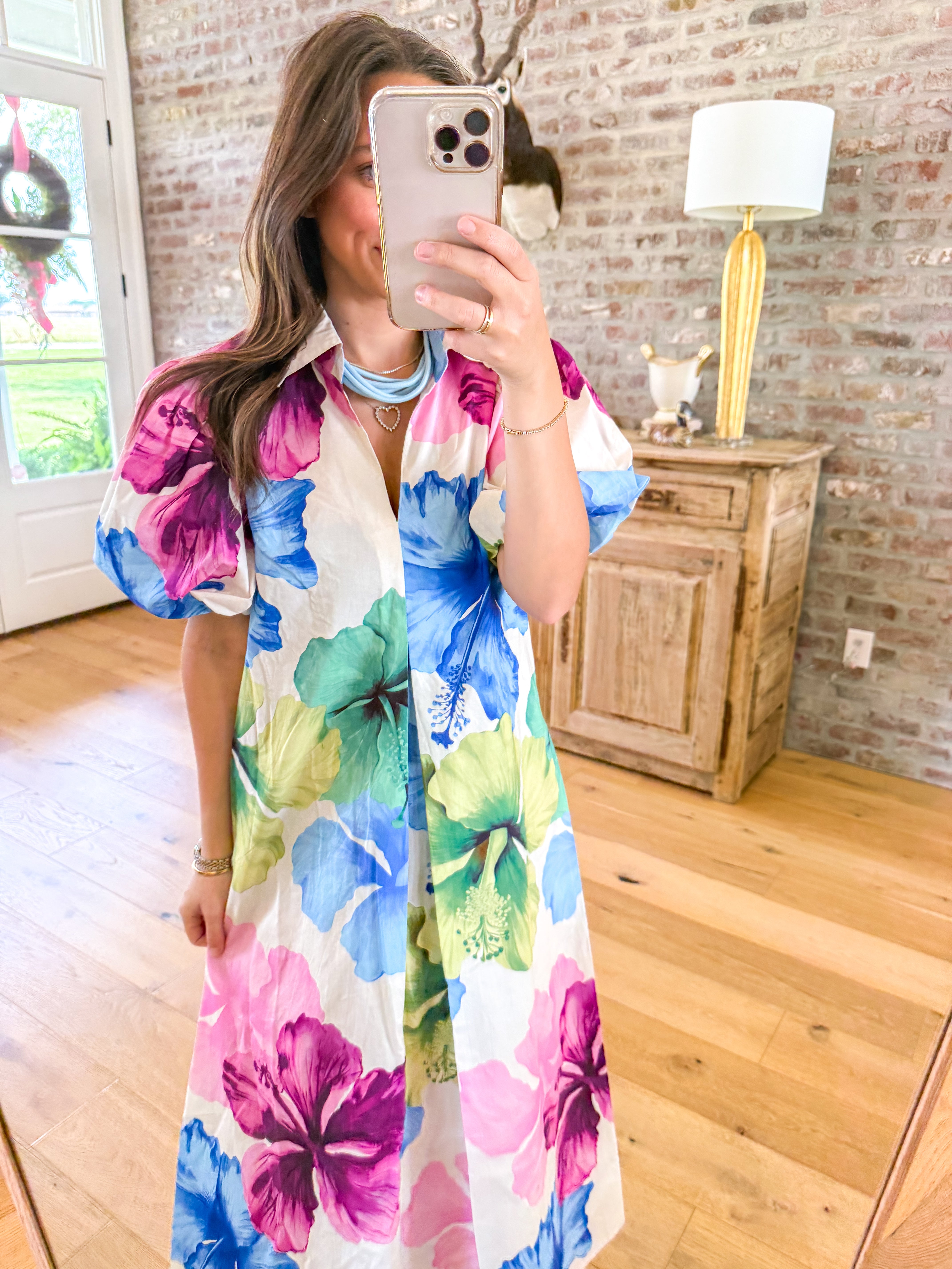 Rosewater Romance Floral Maxi