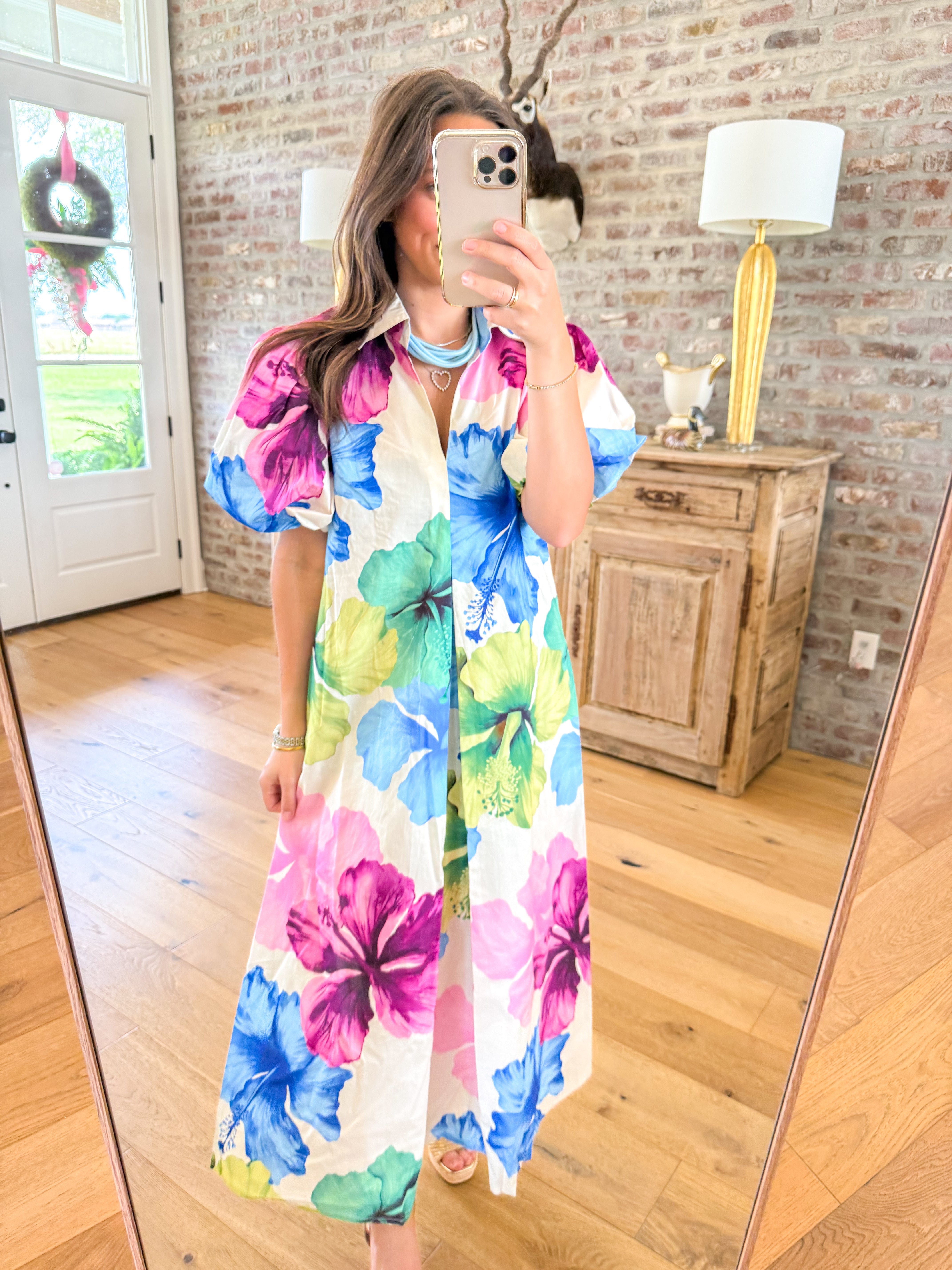 Rosewater Romance Floral Maxi