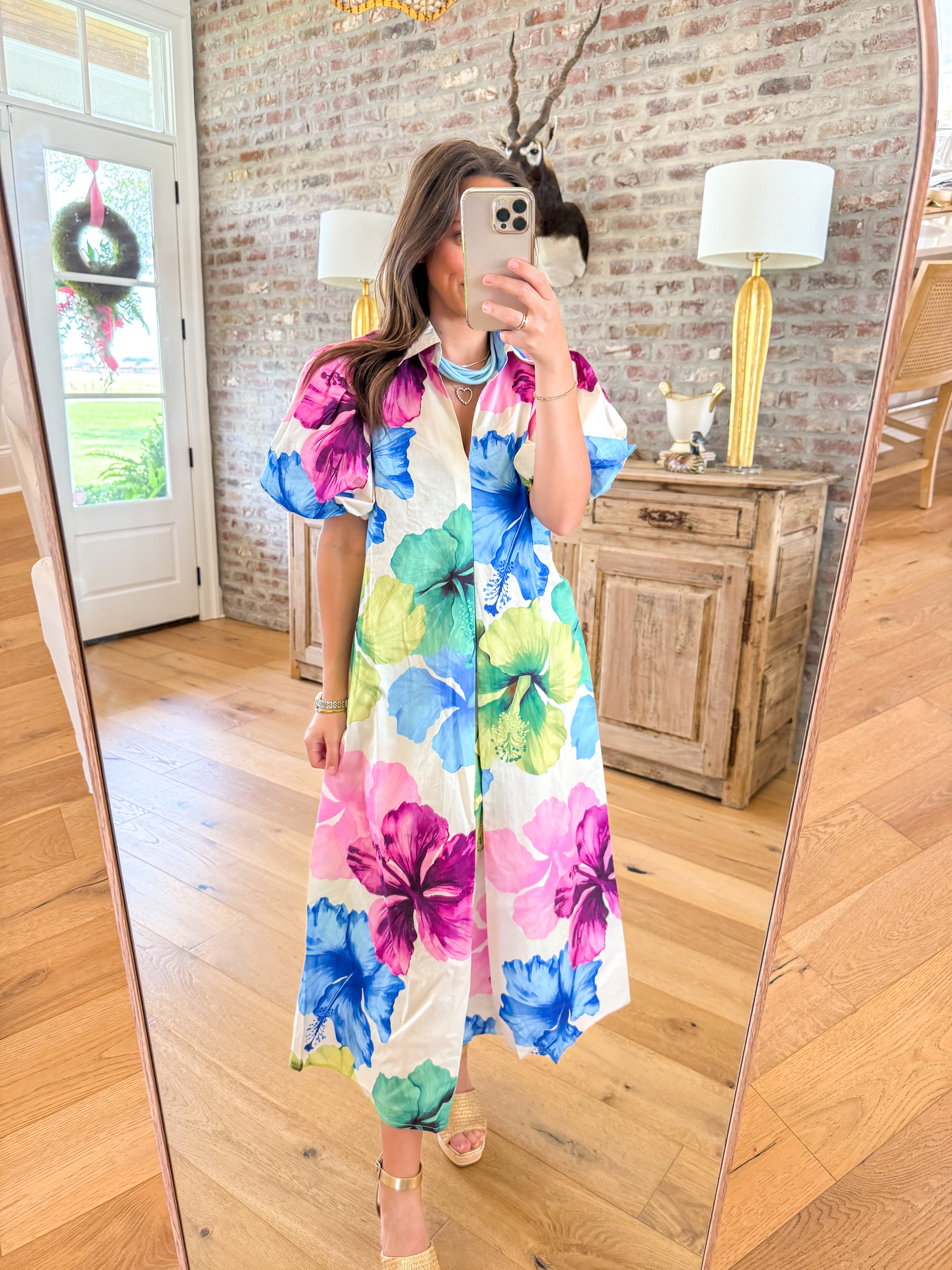 Rosewater Romance Floral Maxi