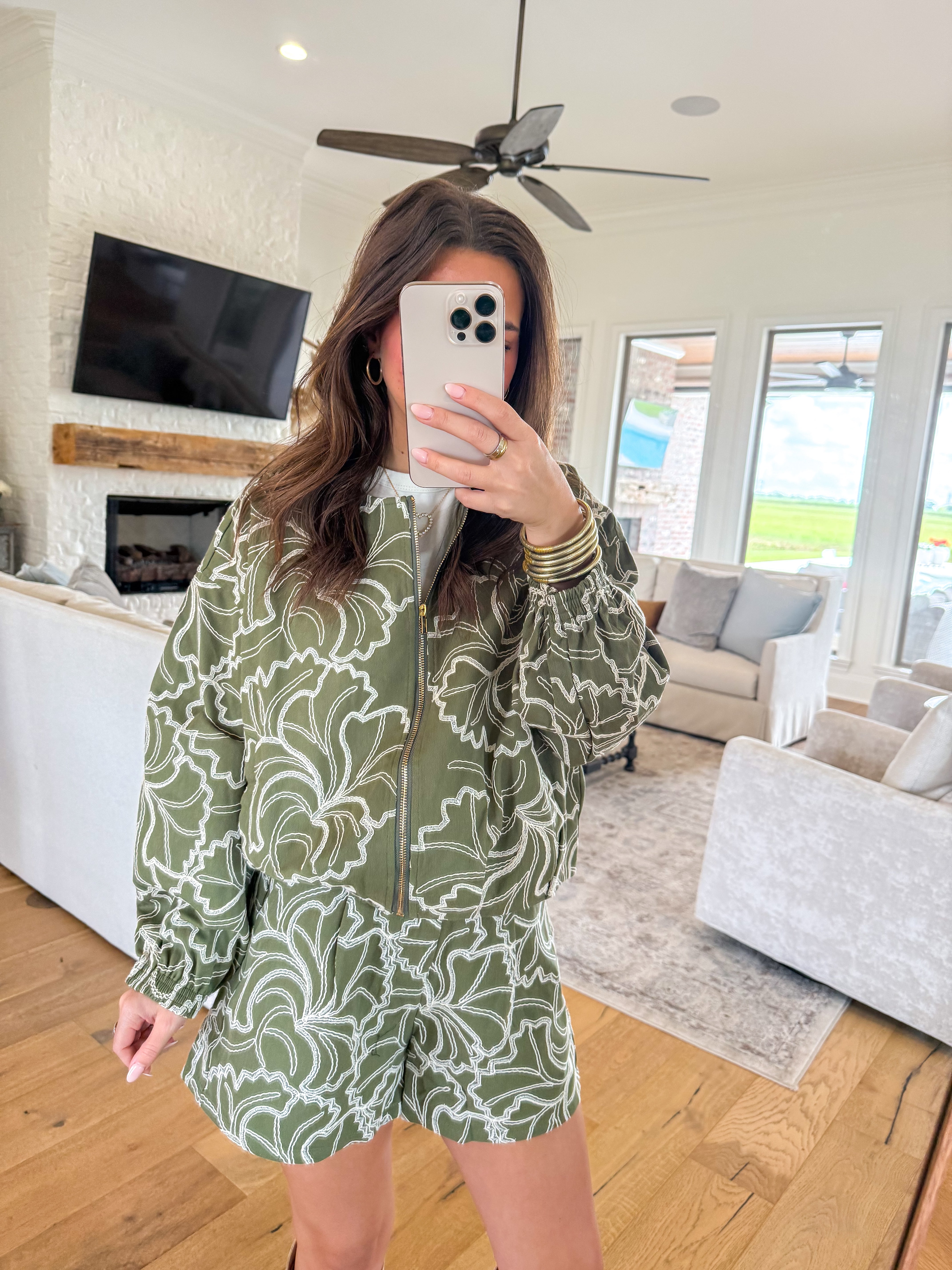 Coralie Green Shorts