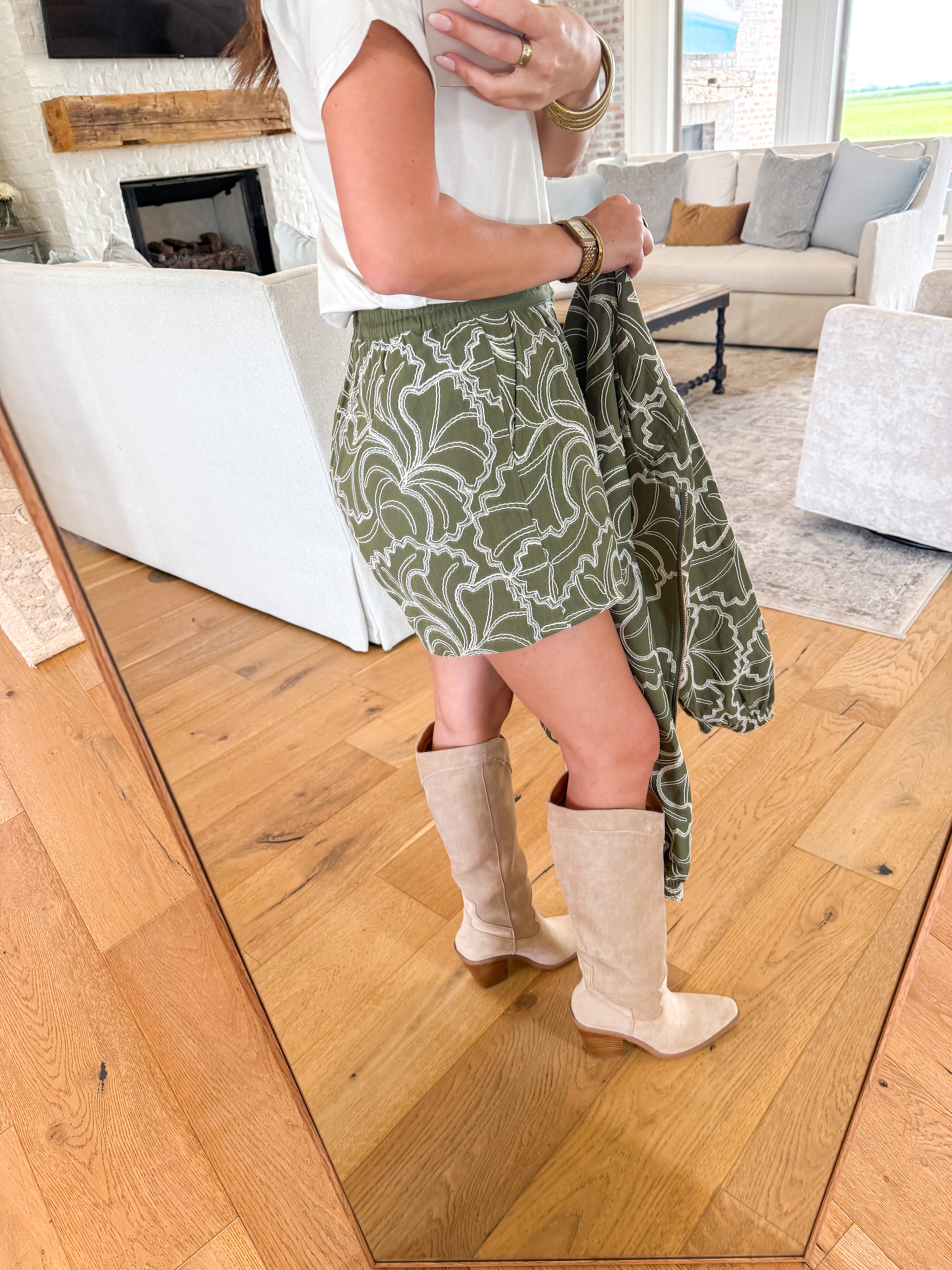 Coralie Green Shorts