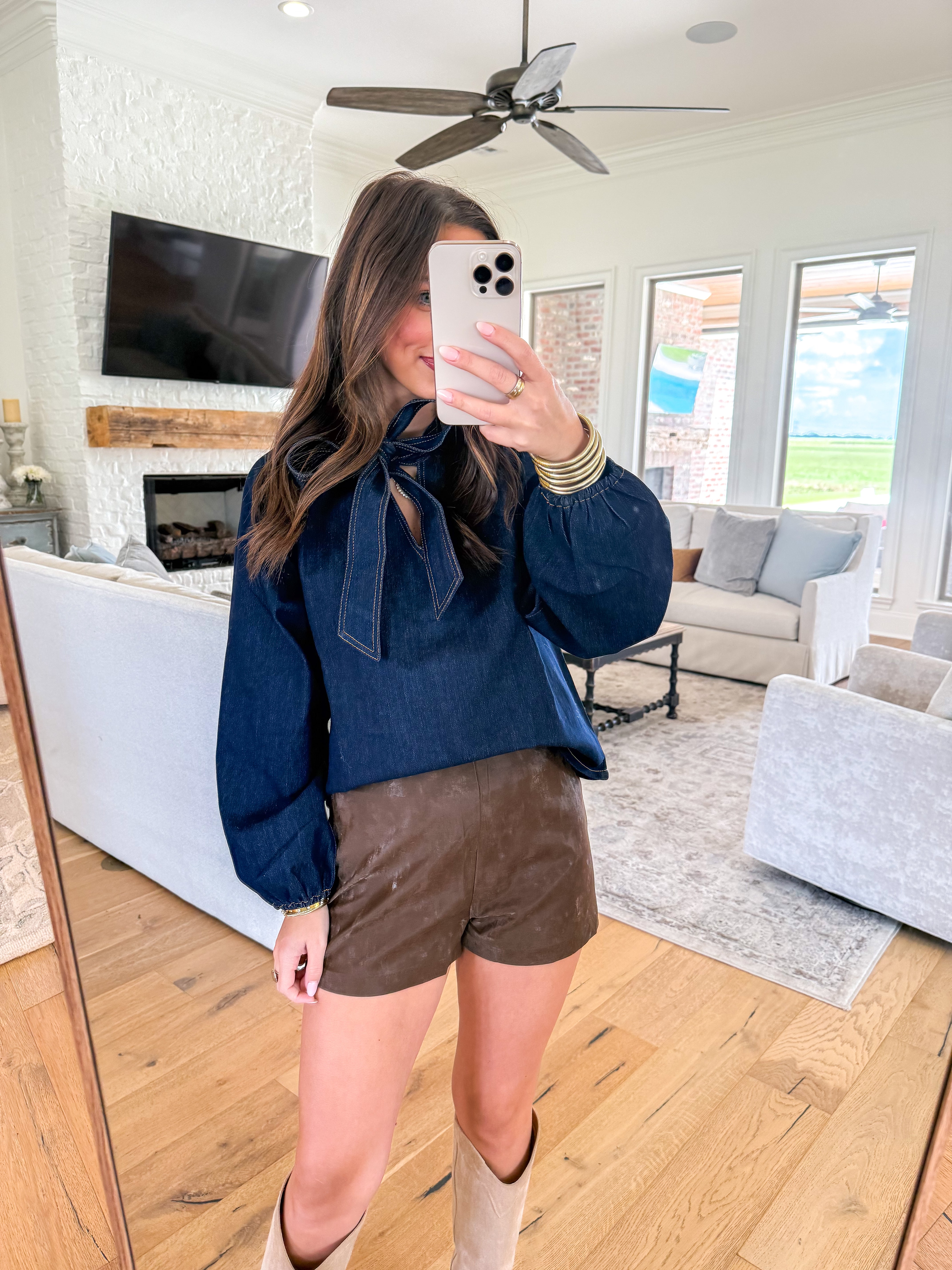 New Chapter Vegan Leather Shorts