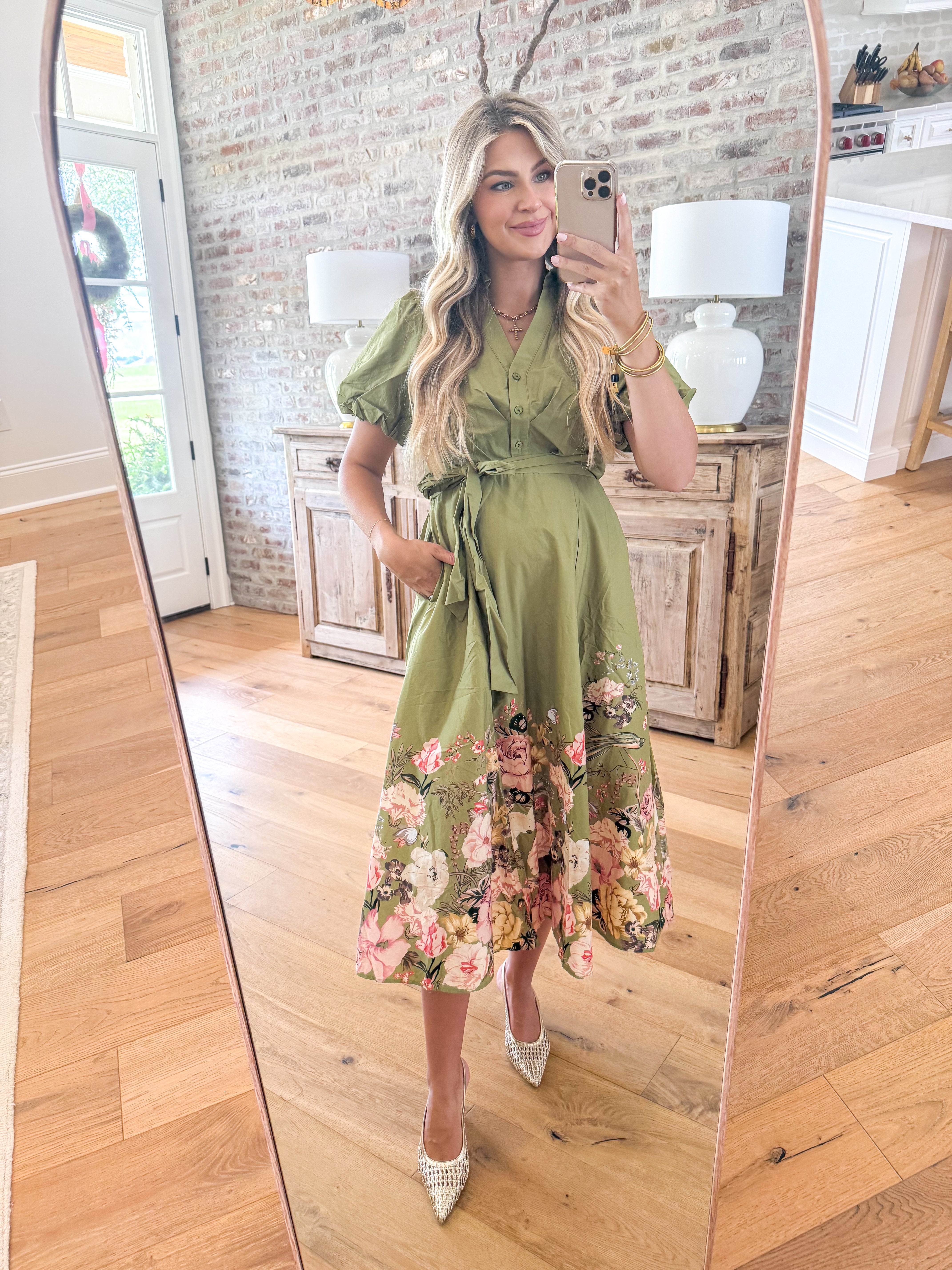 Olive Garden Party Midi Dress