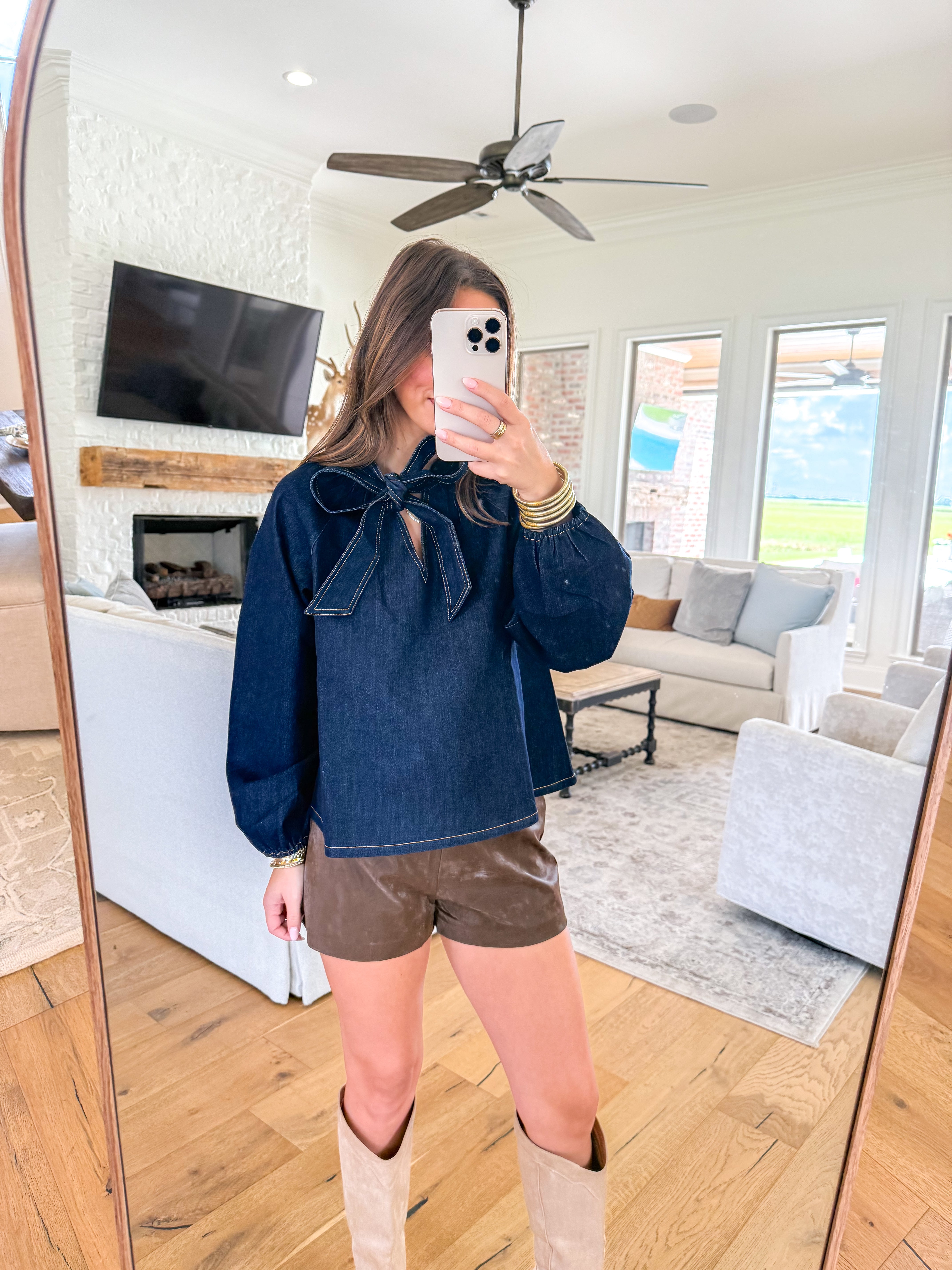 New Chapter Vegan Leather Shorts