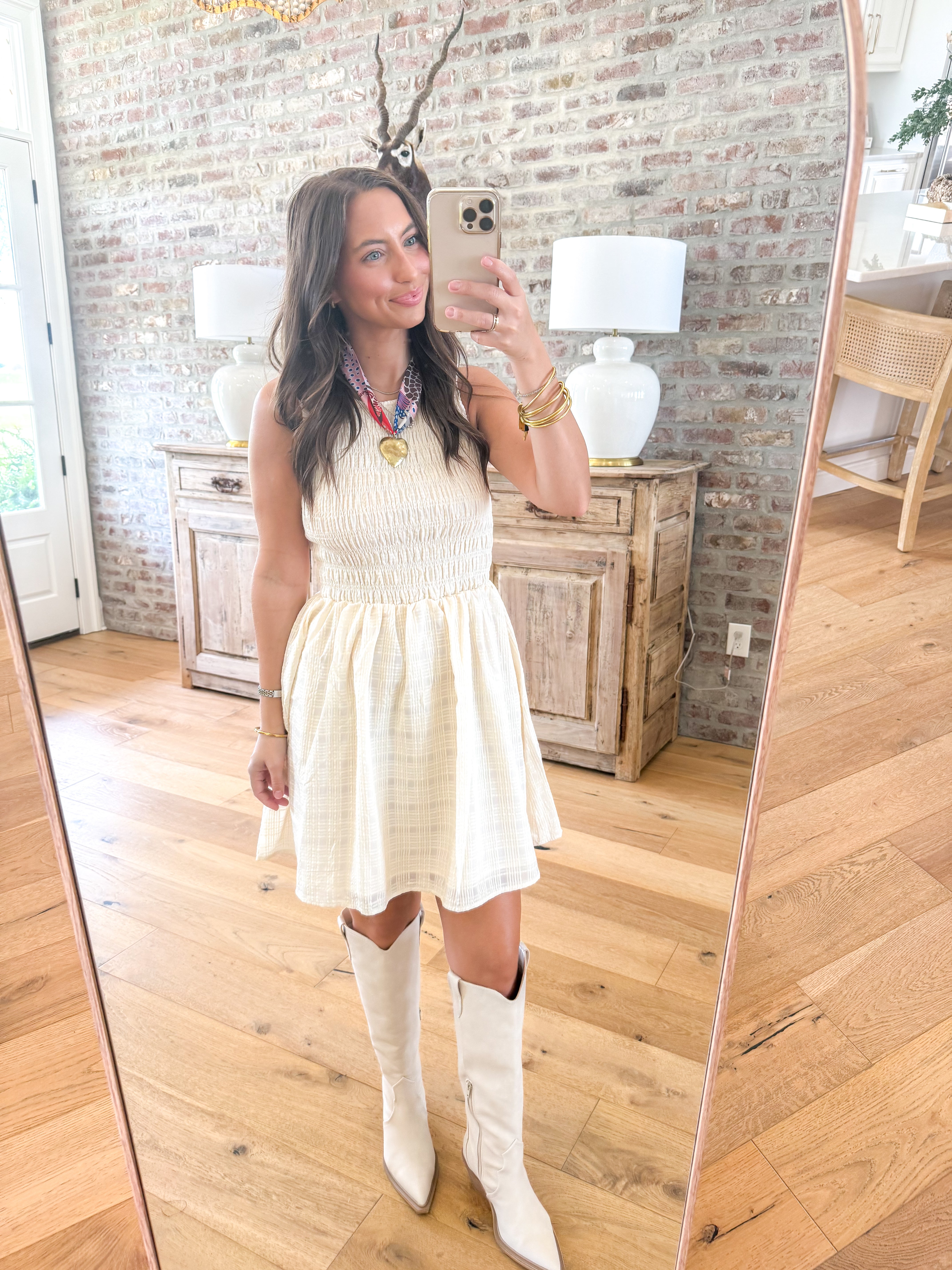 Solace Smocked Mini Dress