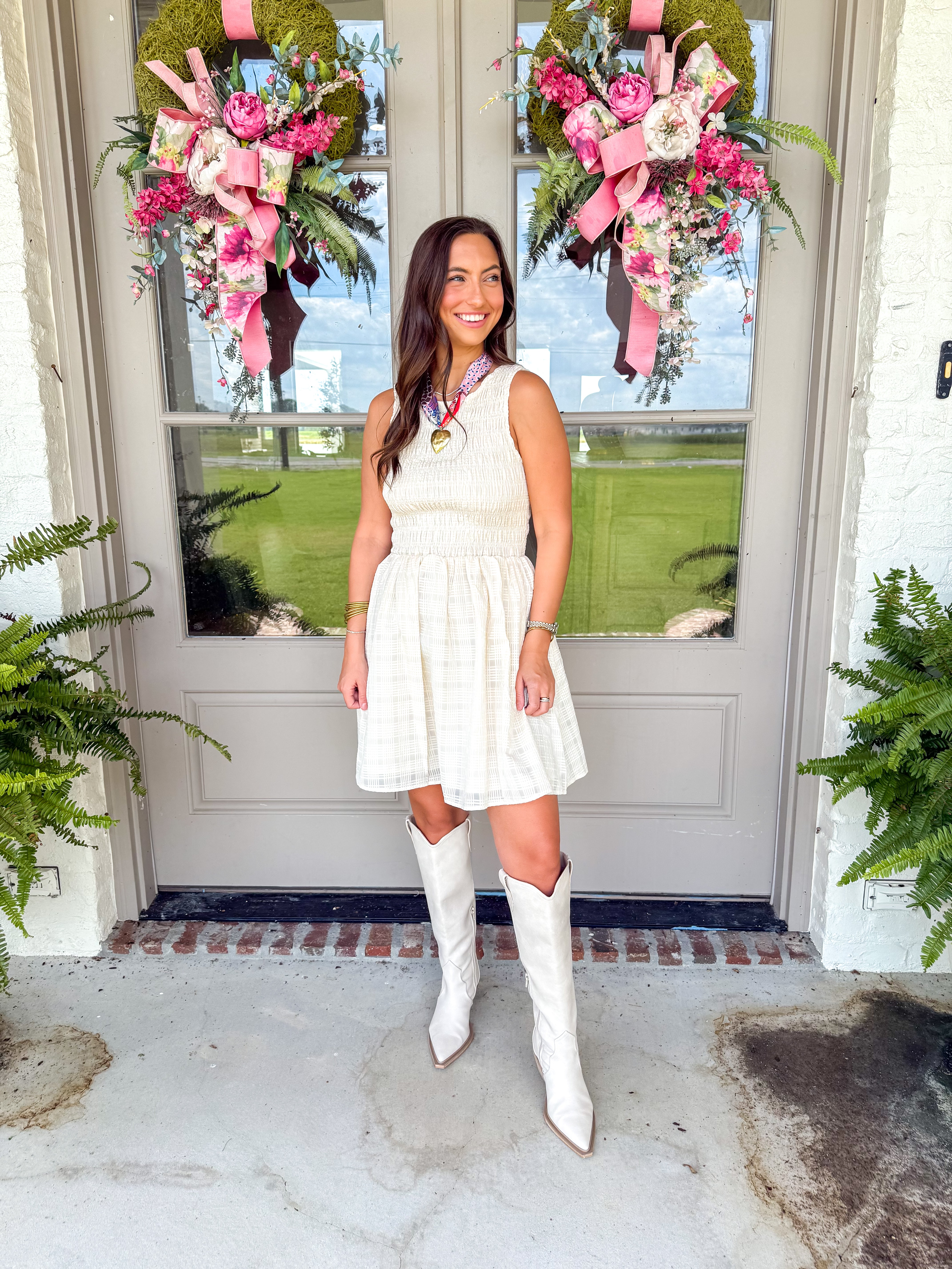 Solace Smocked Mini Dress