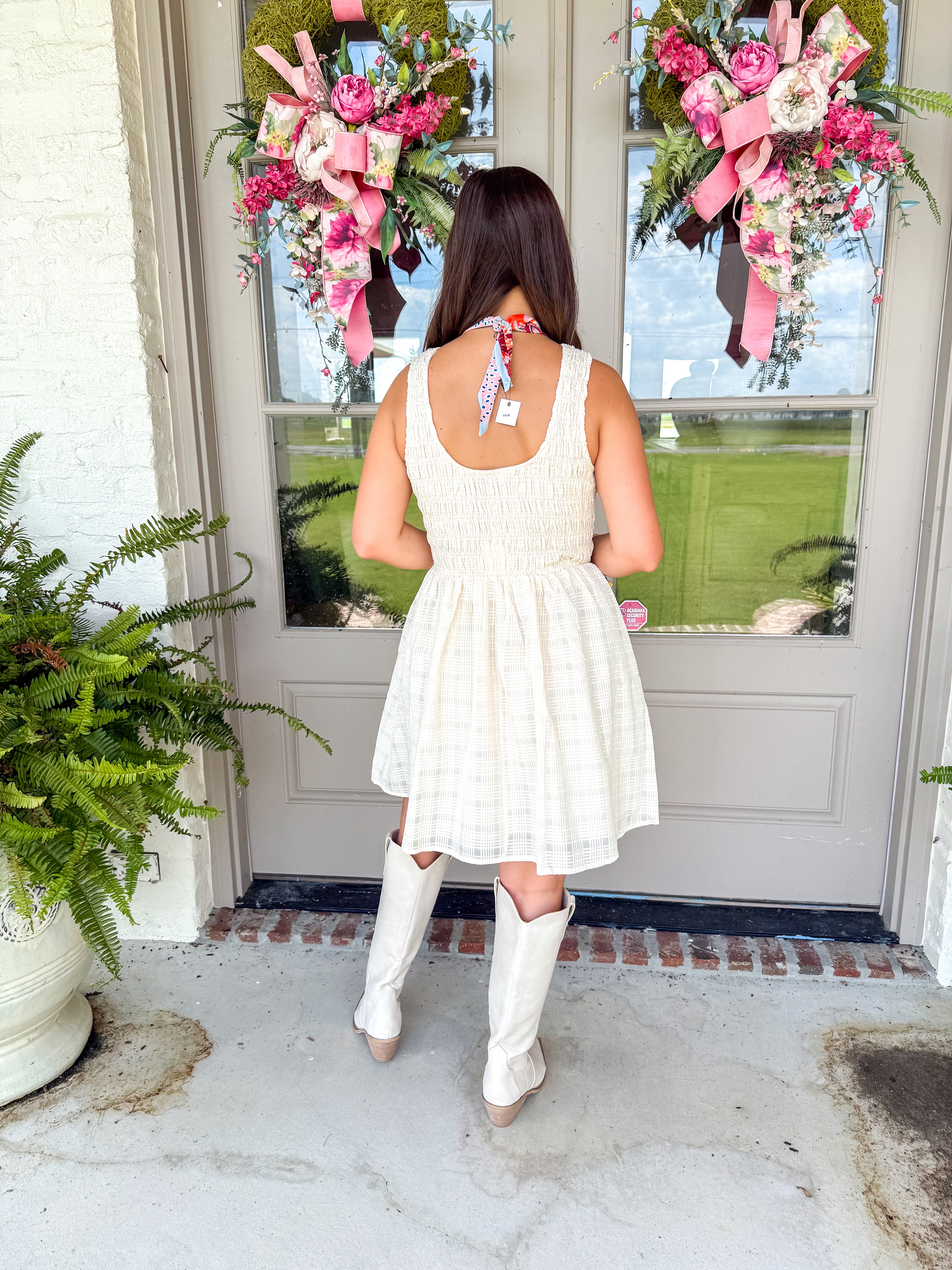 Solace Smocked Mini Dress