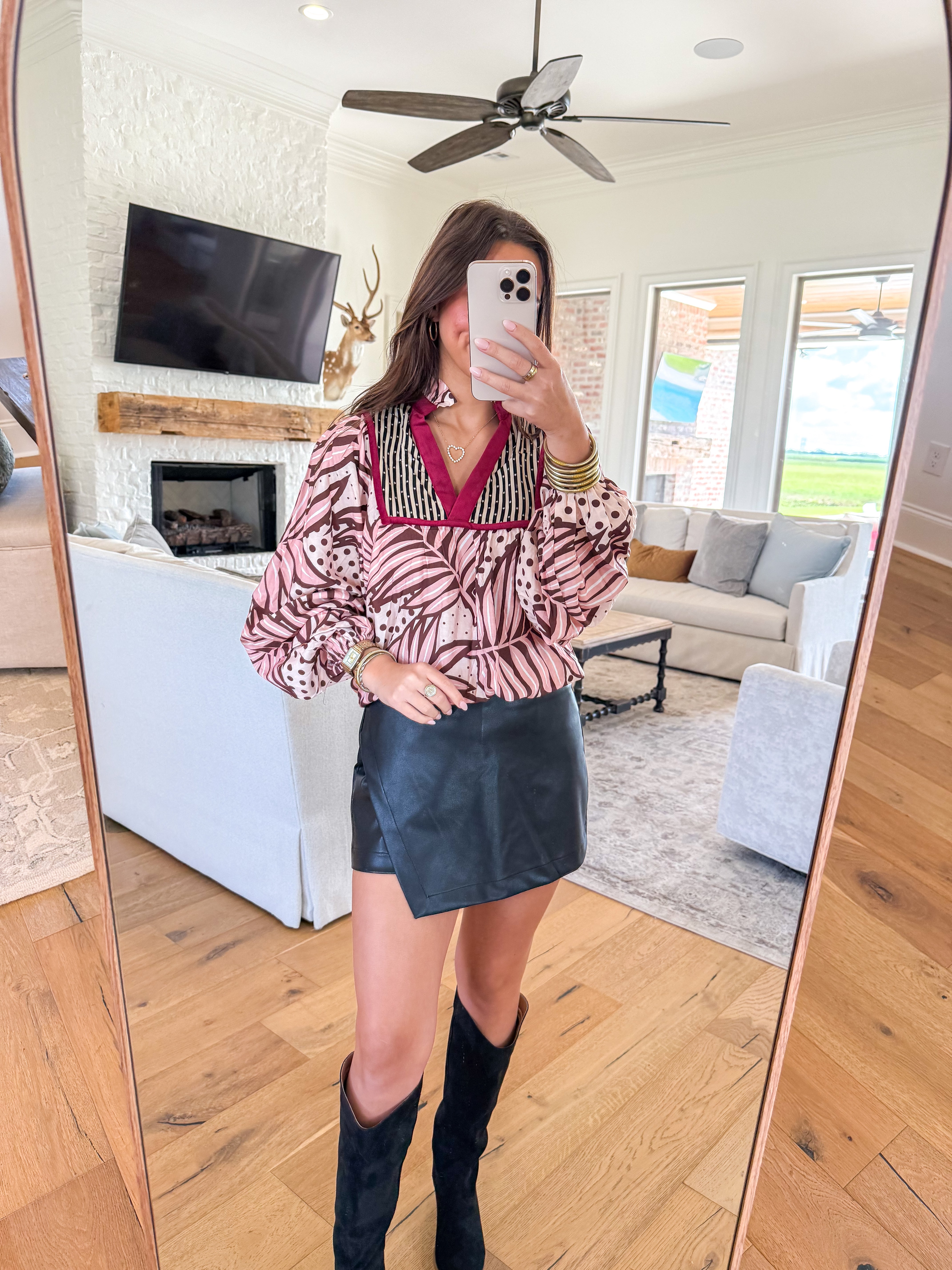 Seraphine Abstract Blouse