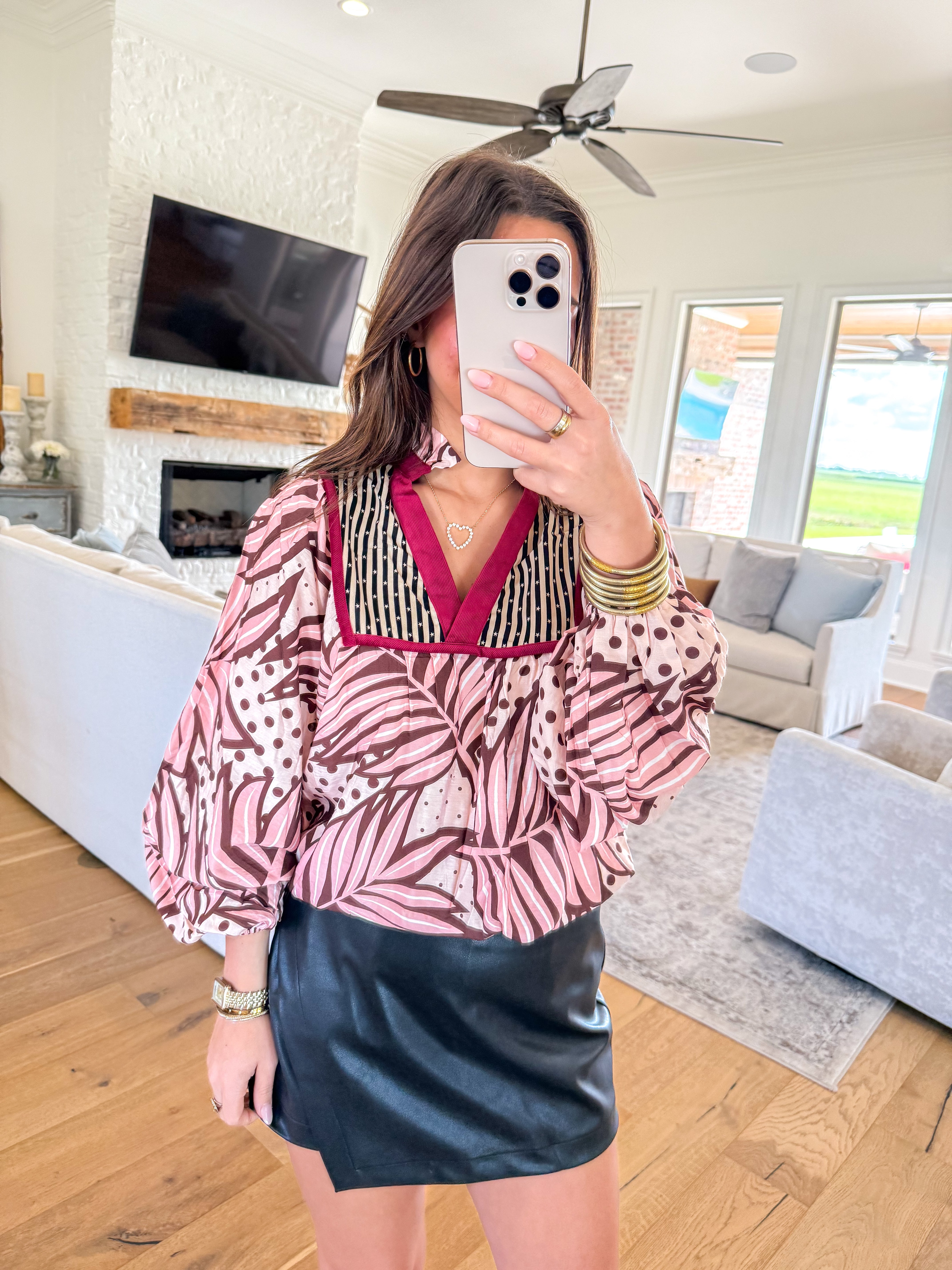 Seraphine Abstract Blouse