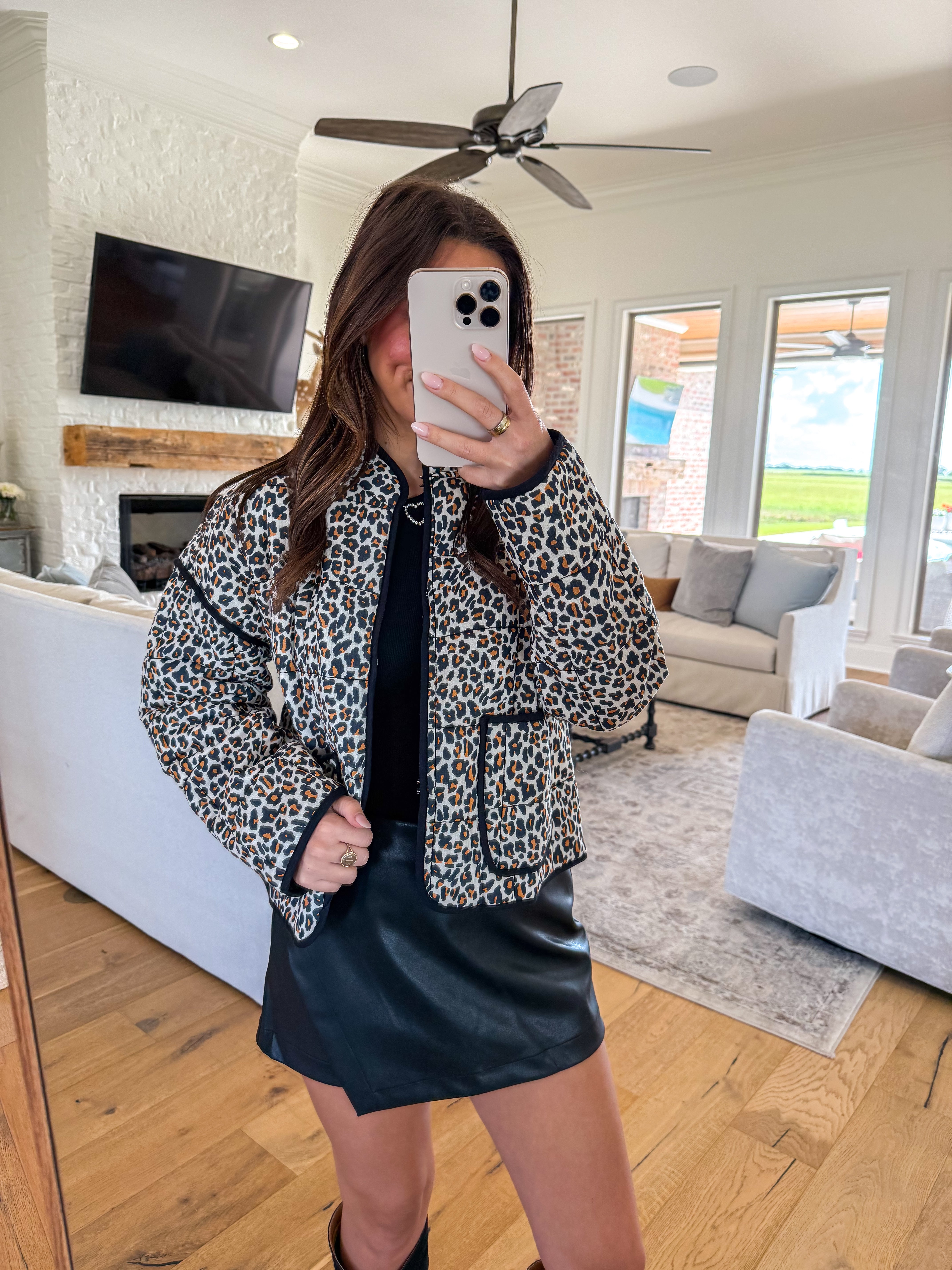 Leopard Puffer Jacket