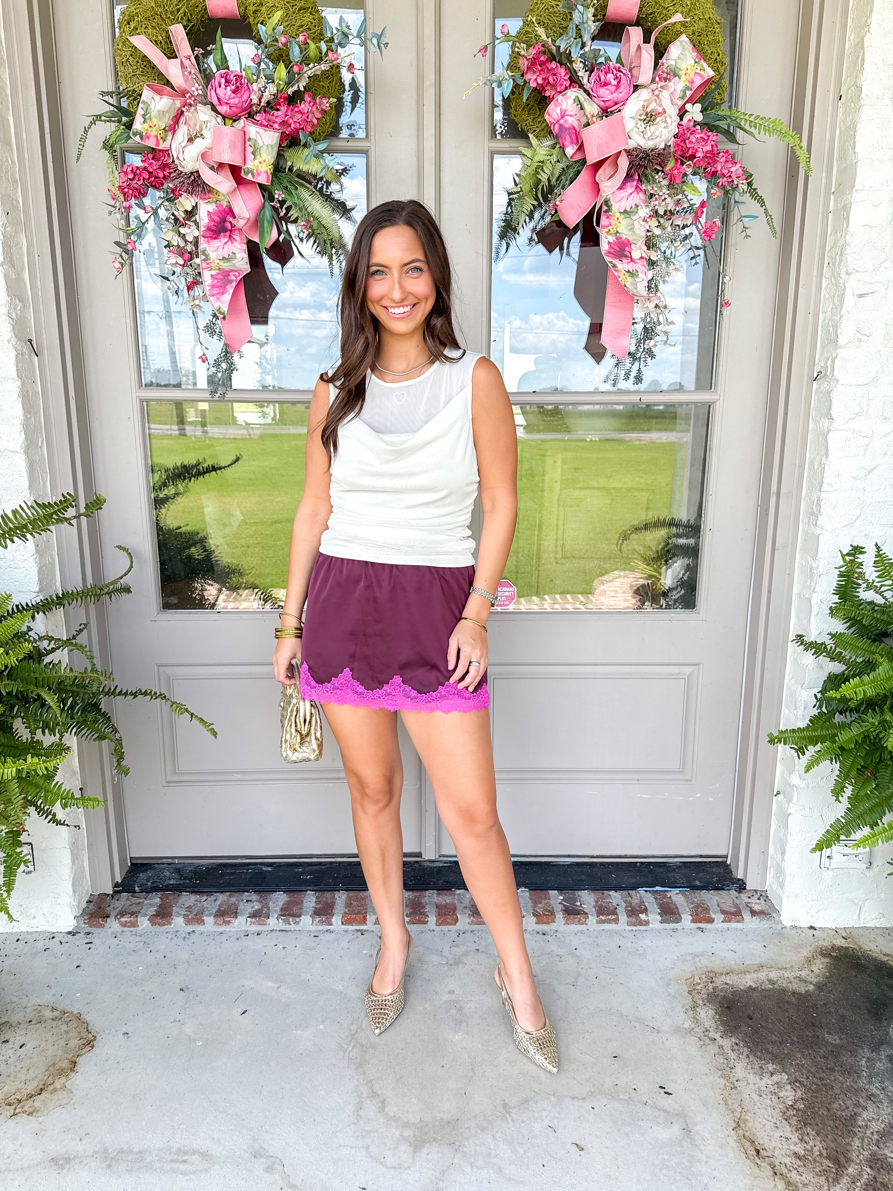 Cindy Skirt Deep Fig