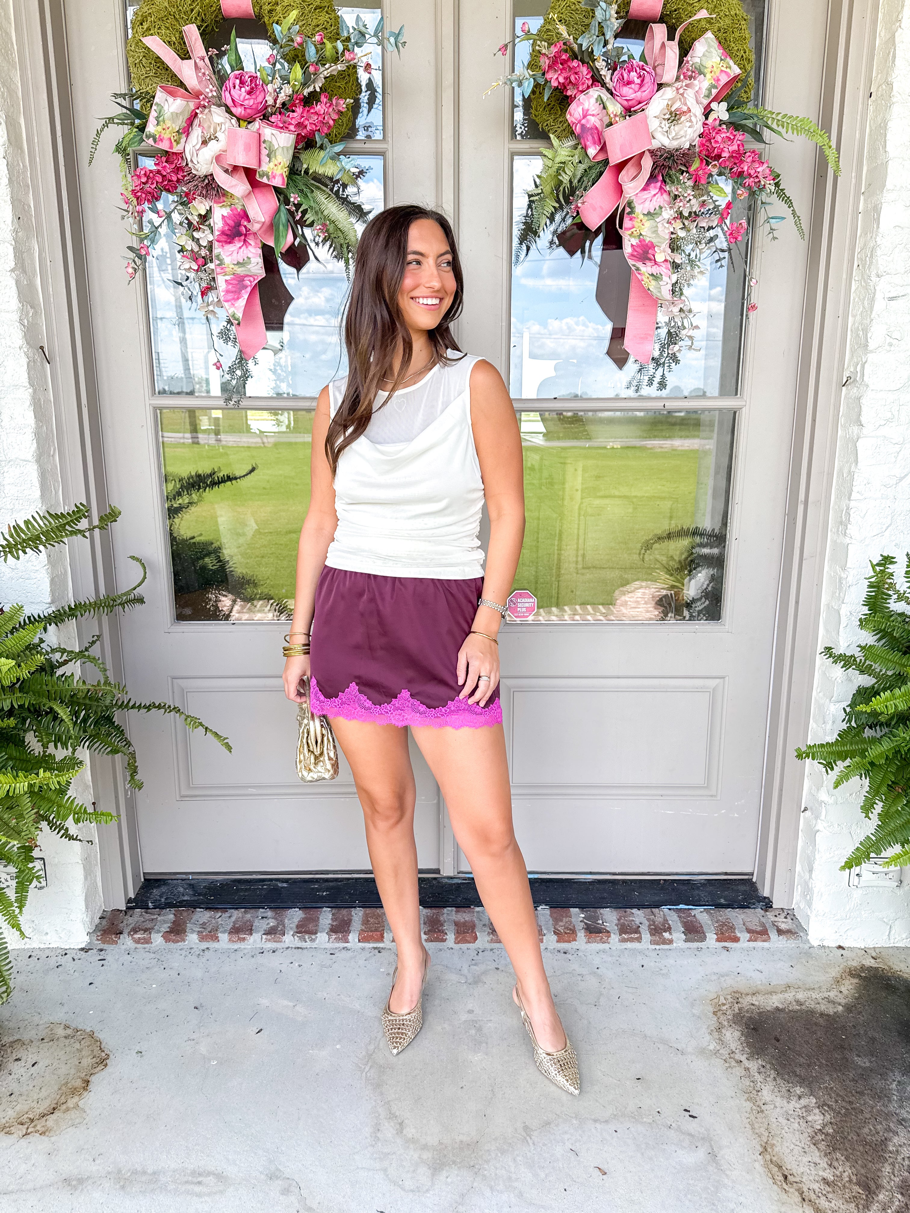 Cindy Skirt Deep Fig