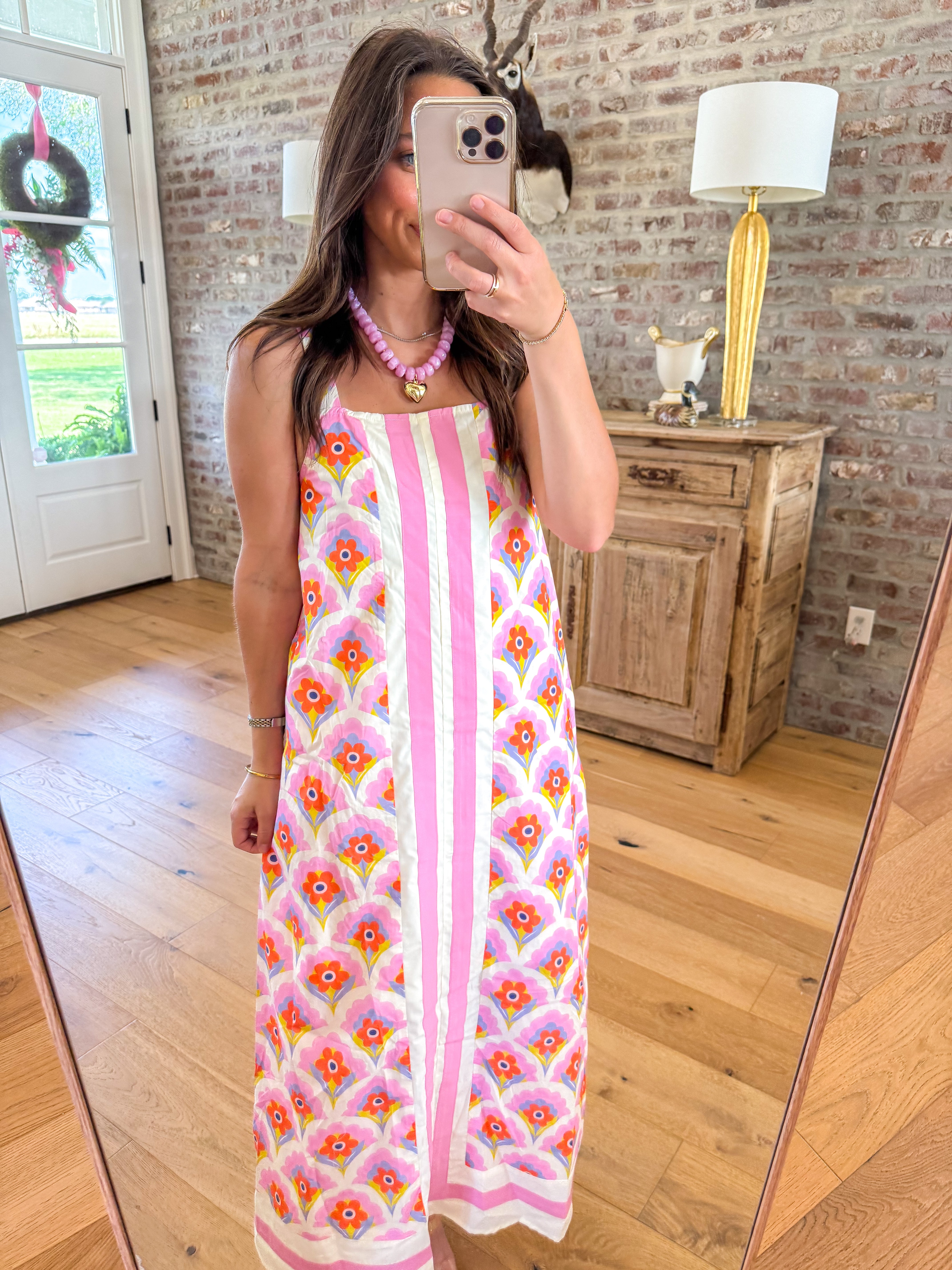 Pink Peony Magnolia Maxi