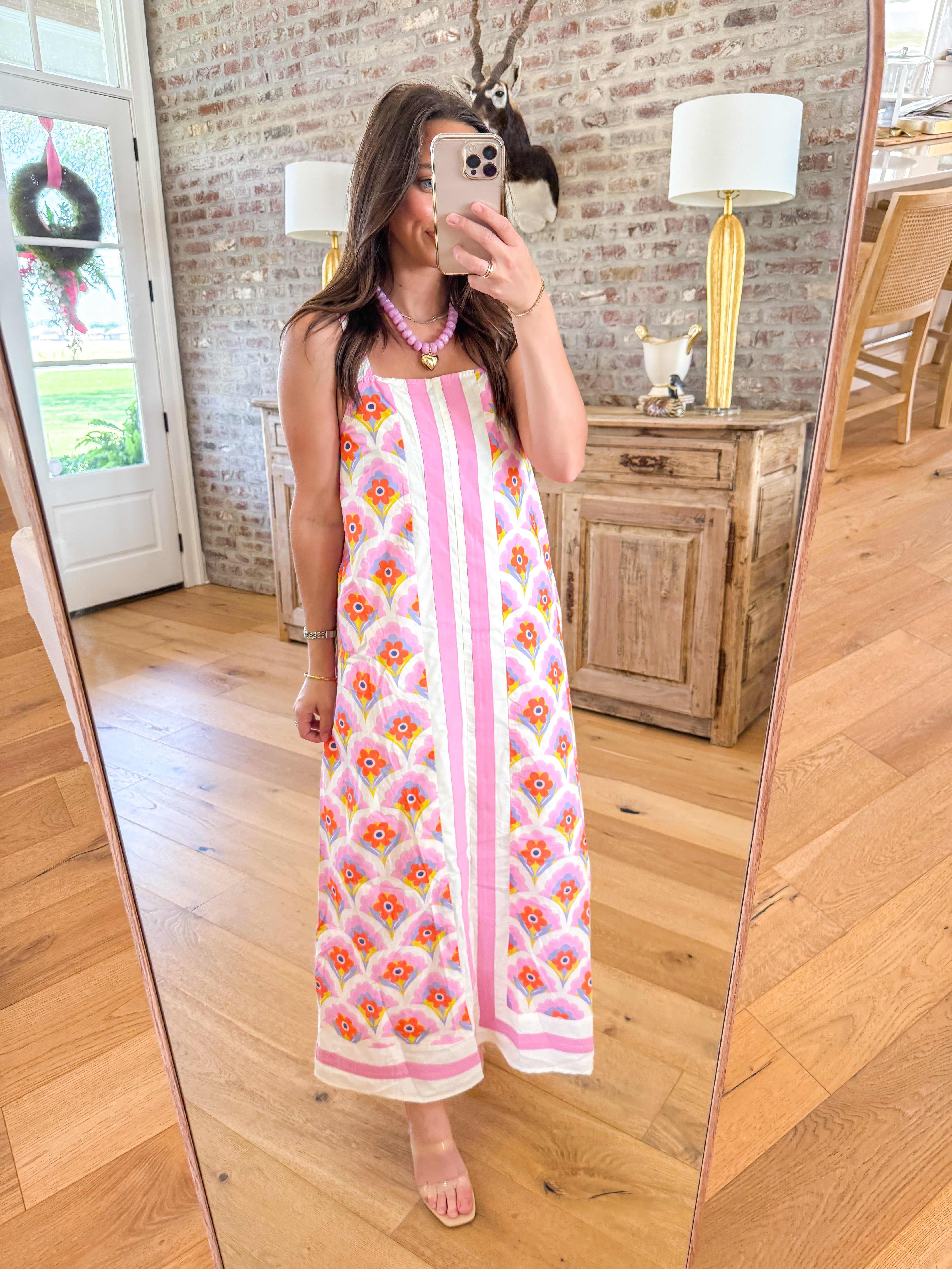 Pink Peony Magnolia Maxi