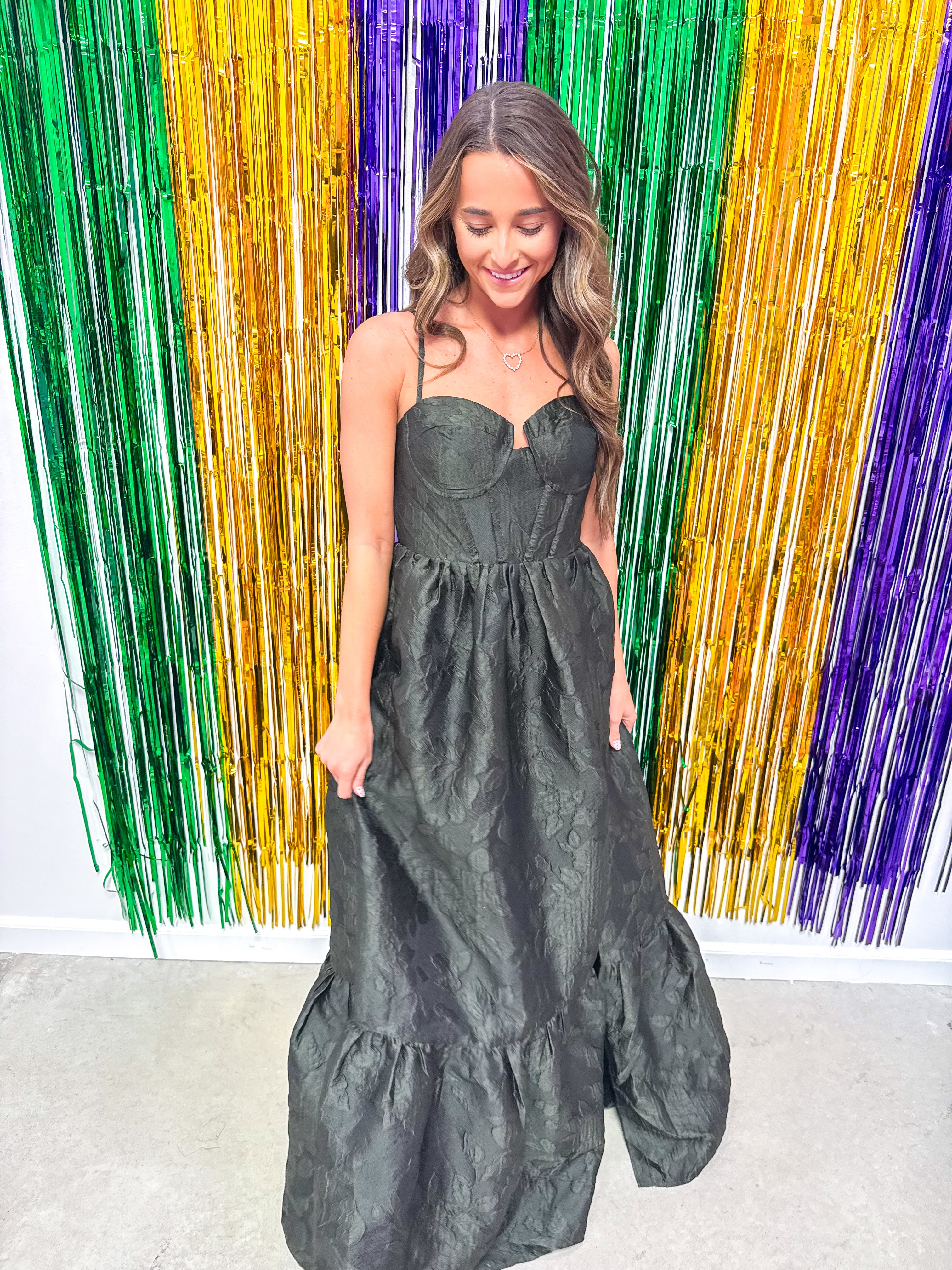 Enchanting Olive Ball Gown