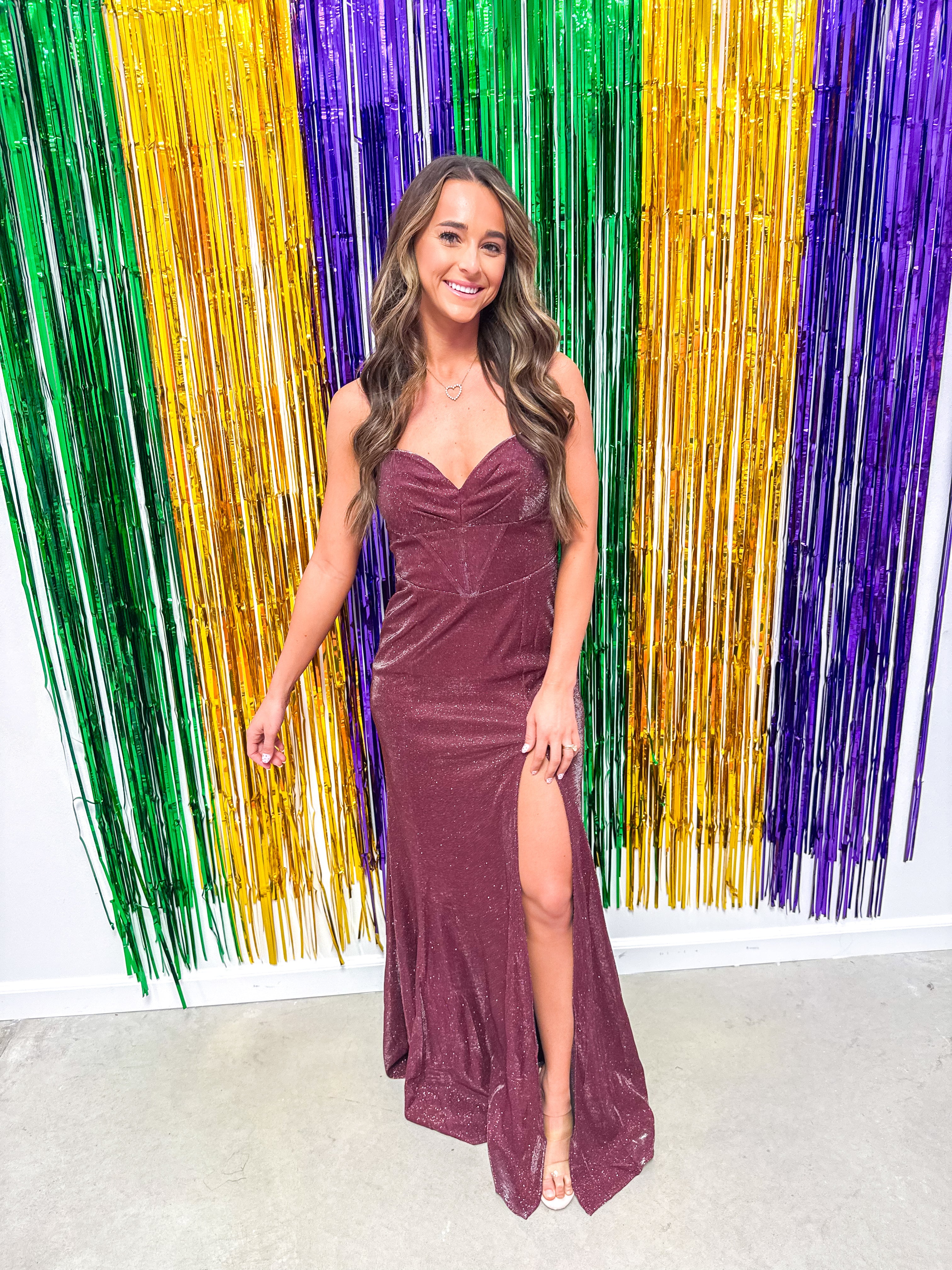 Crimson Majesty Burgundy Gown