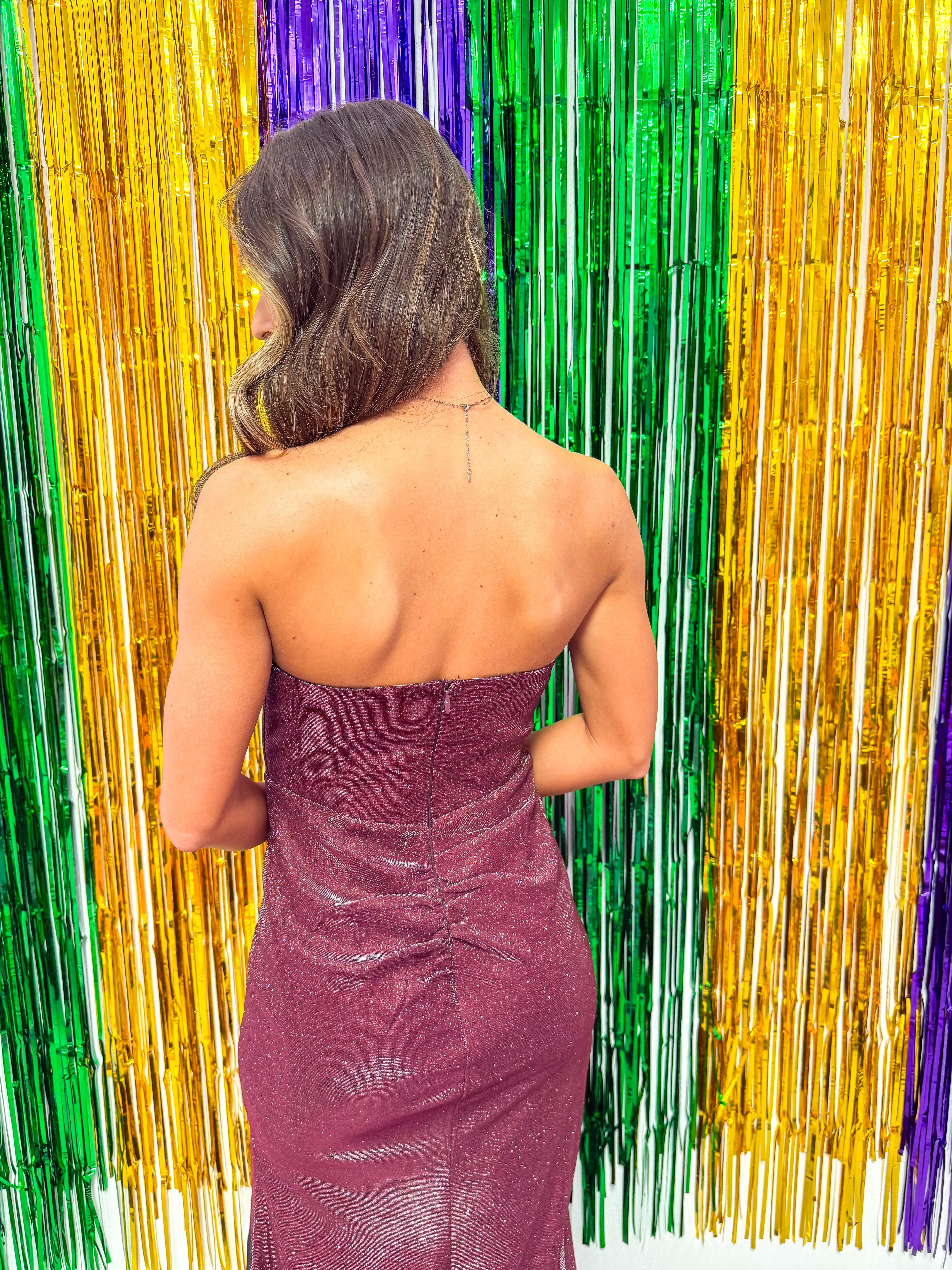 Crimson Majesty Burgundy Gown