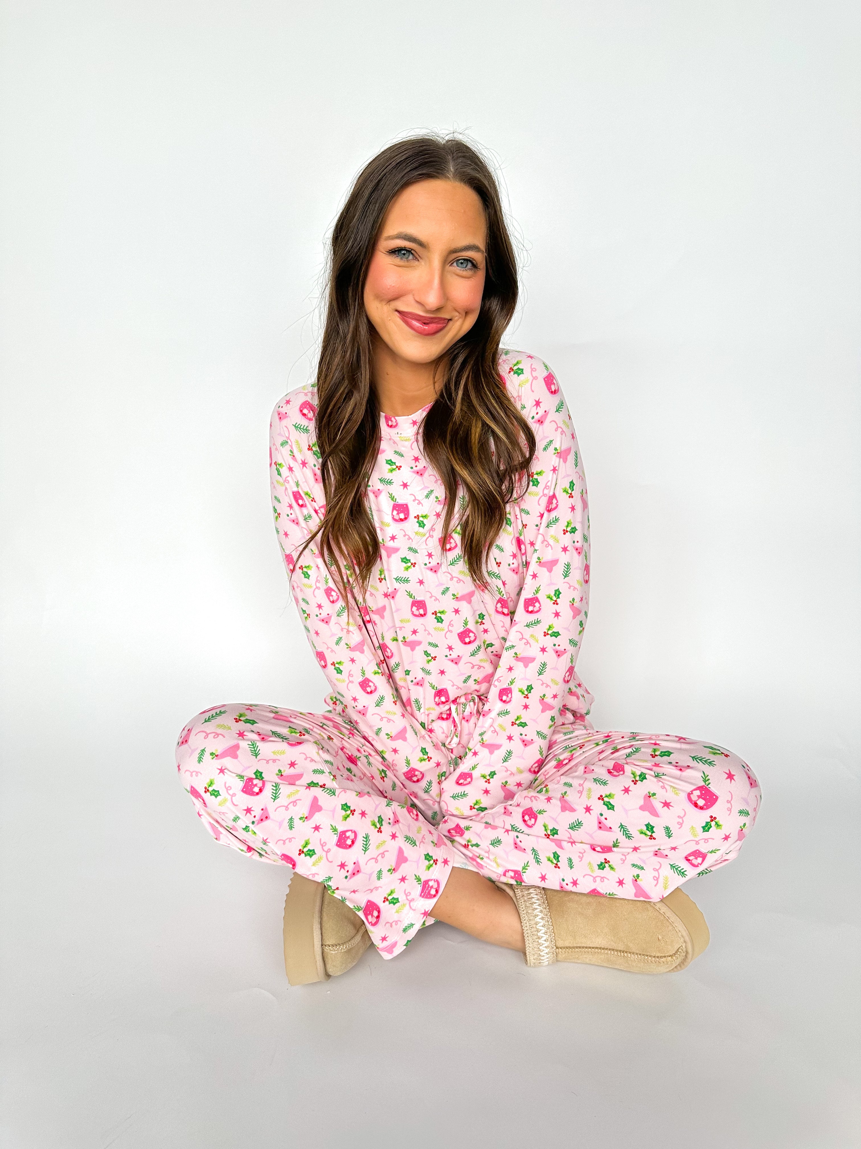 Annie Holiday Cocktails Pj Set