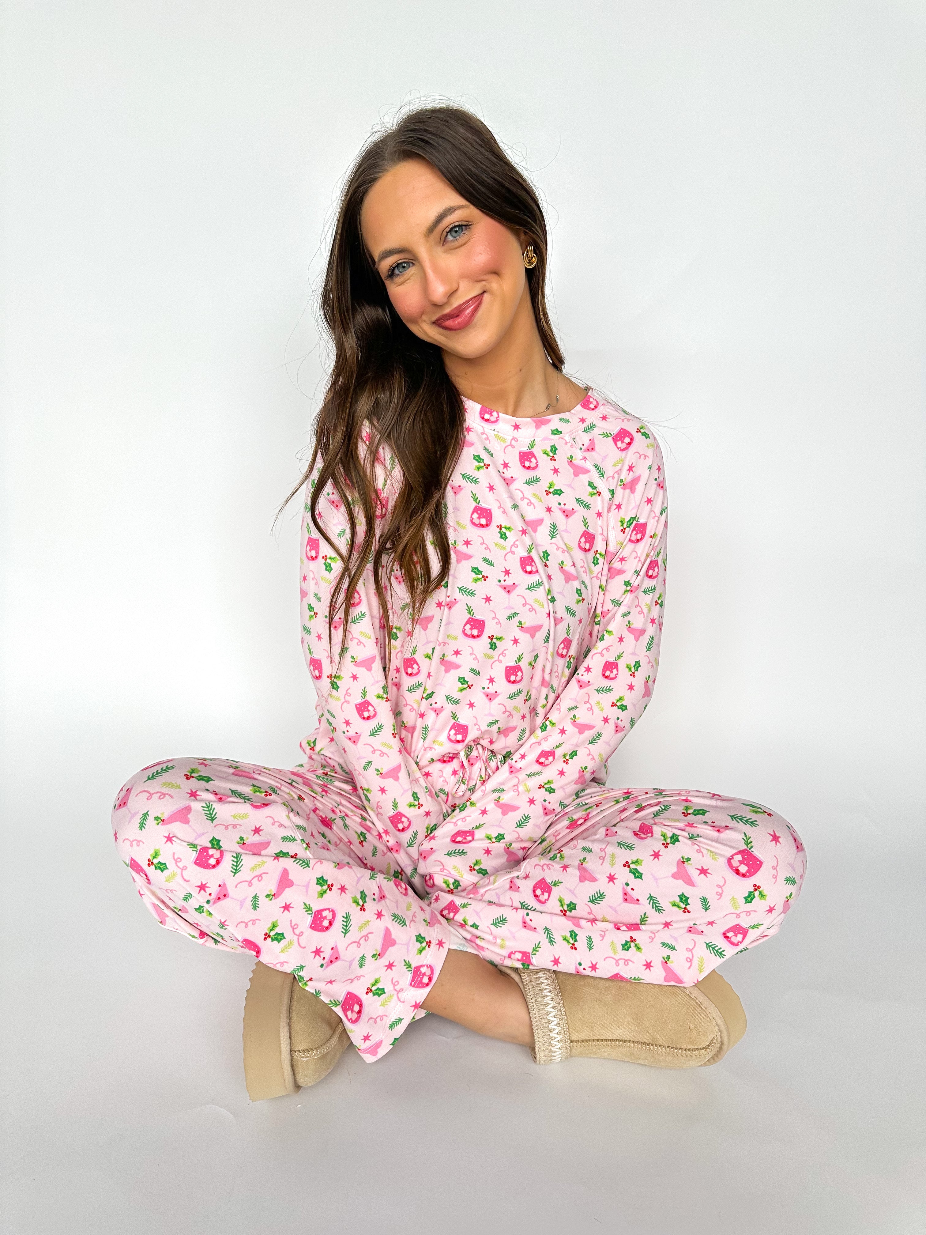 Annie Holiday Cocktails Pj Set