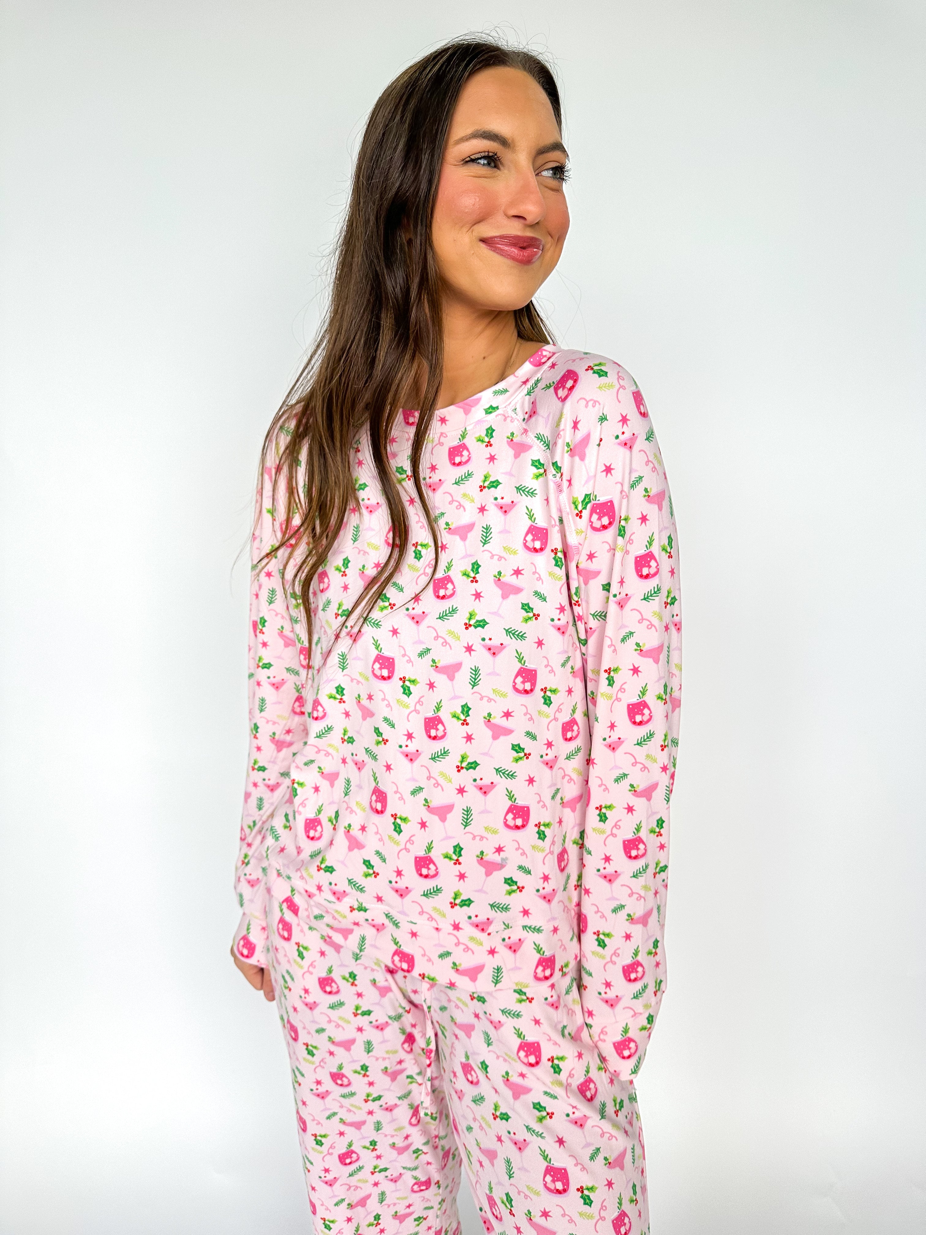 Annie Holiday Cocktails Pj Set