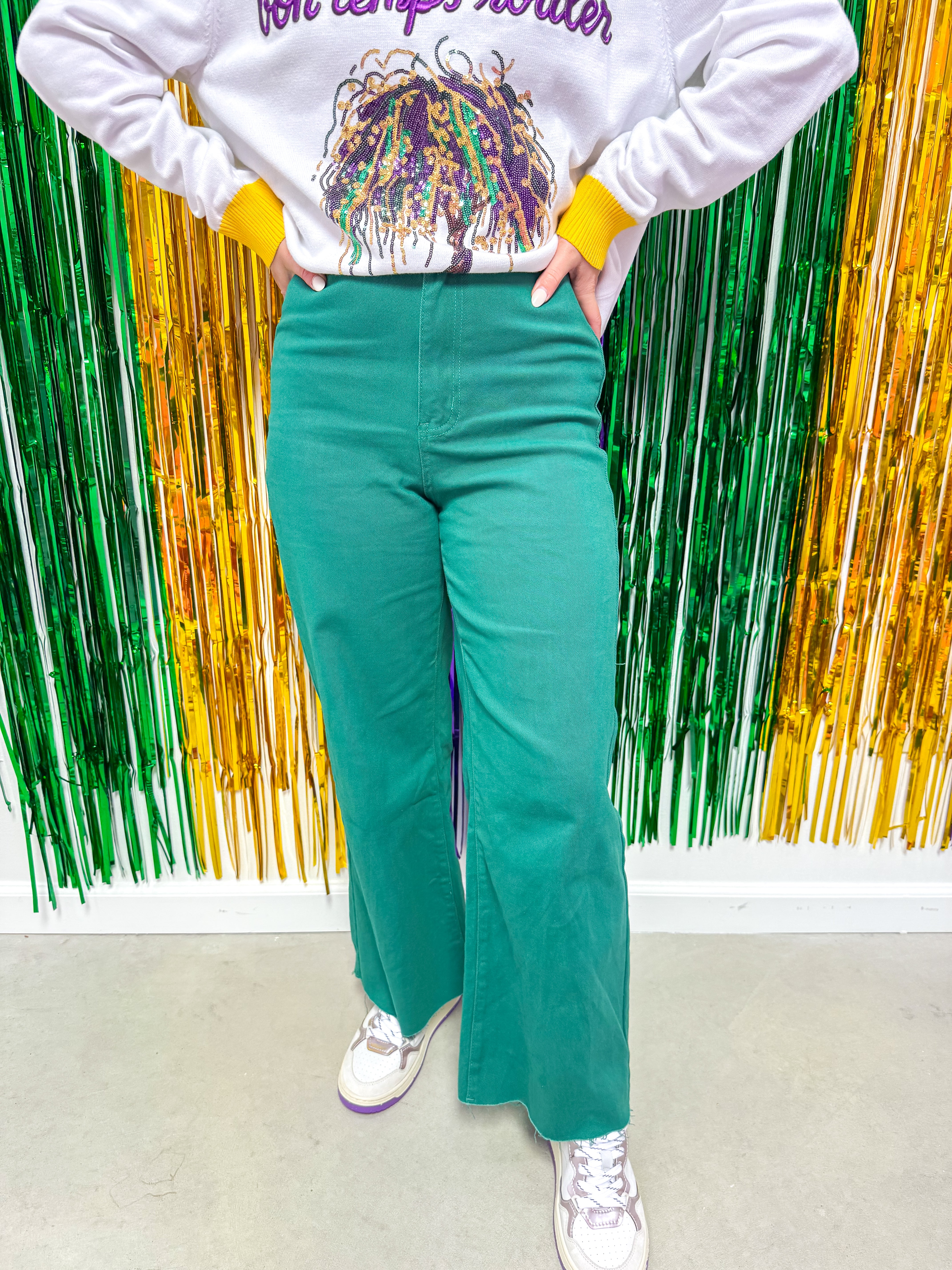 Emerald Wide Leg Jeans