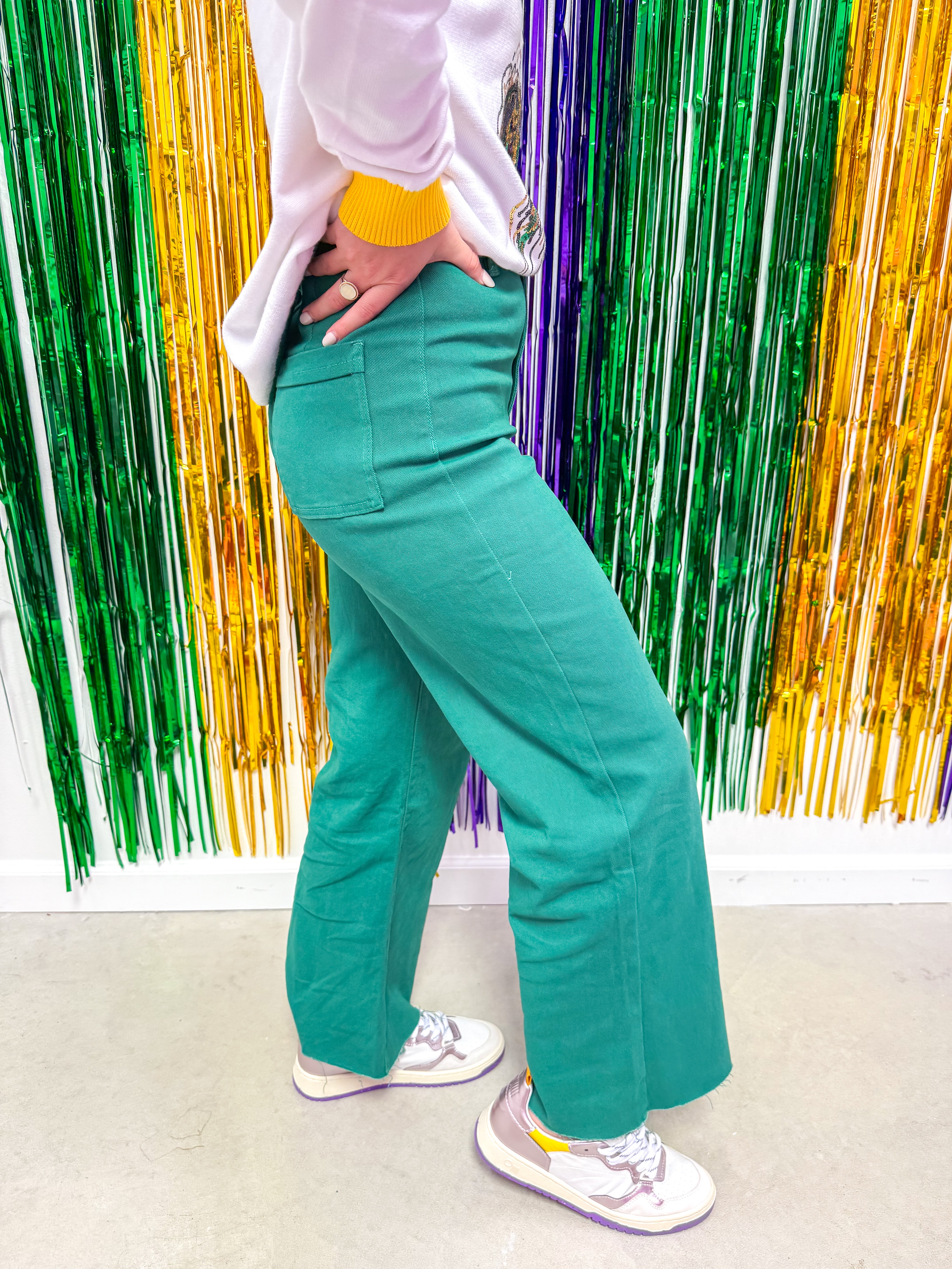 Emerald Wide Leg Jeans