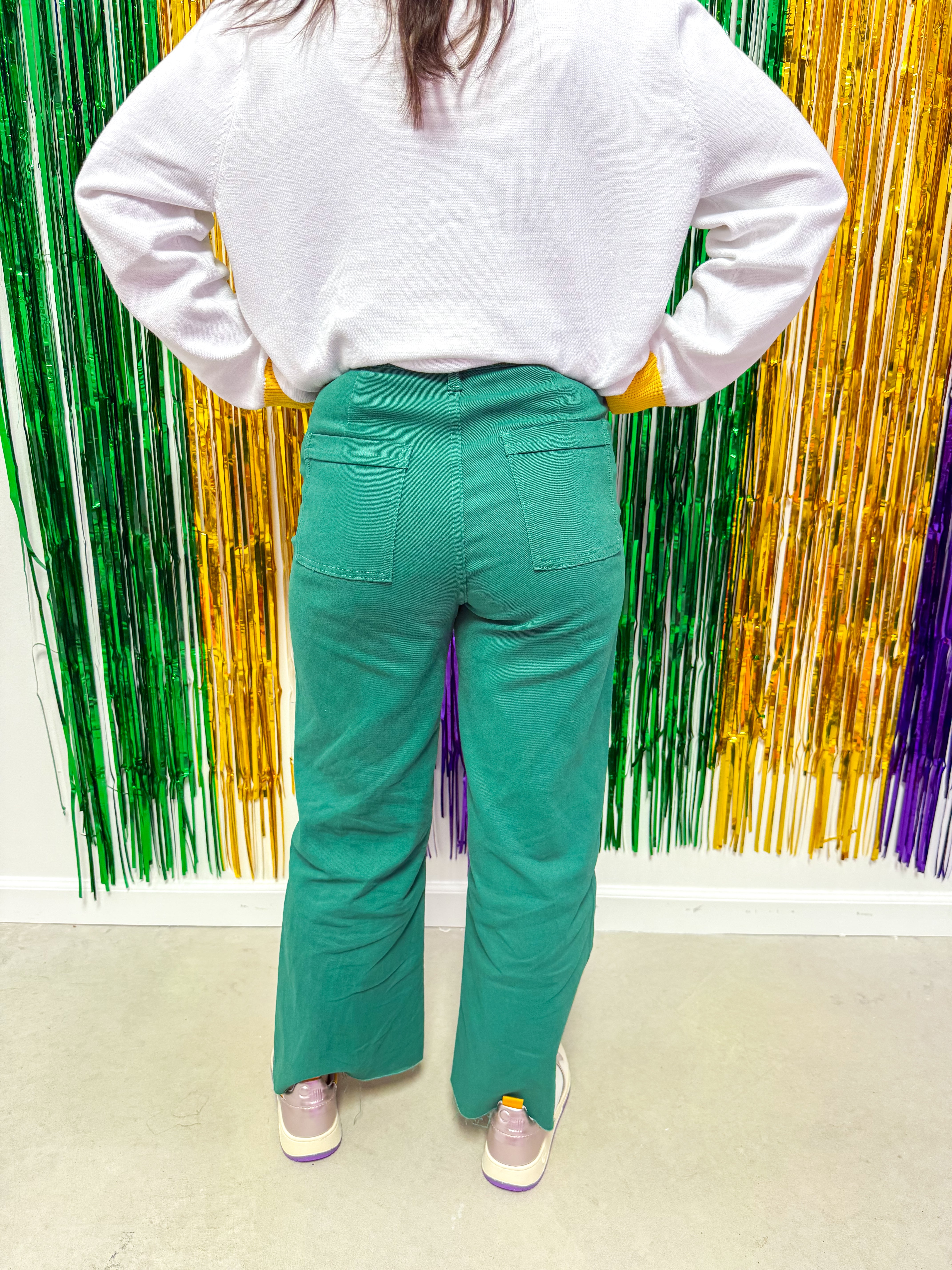 Emerald Wide Leg Jeans