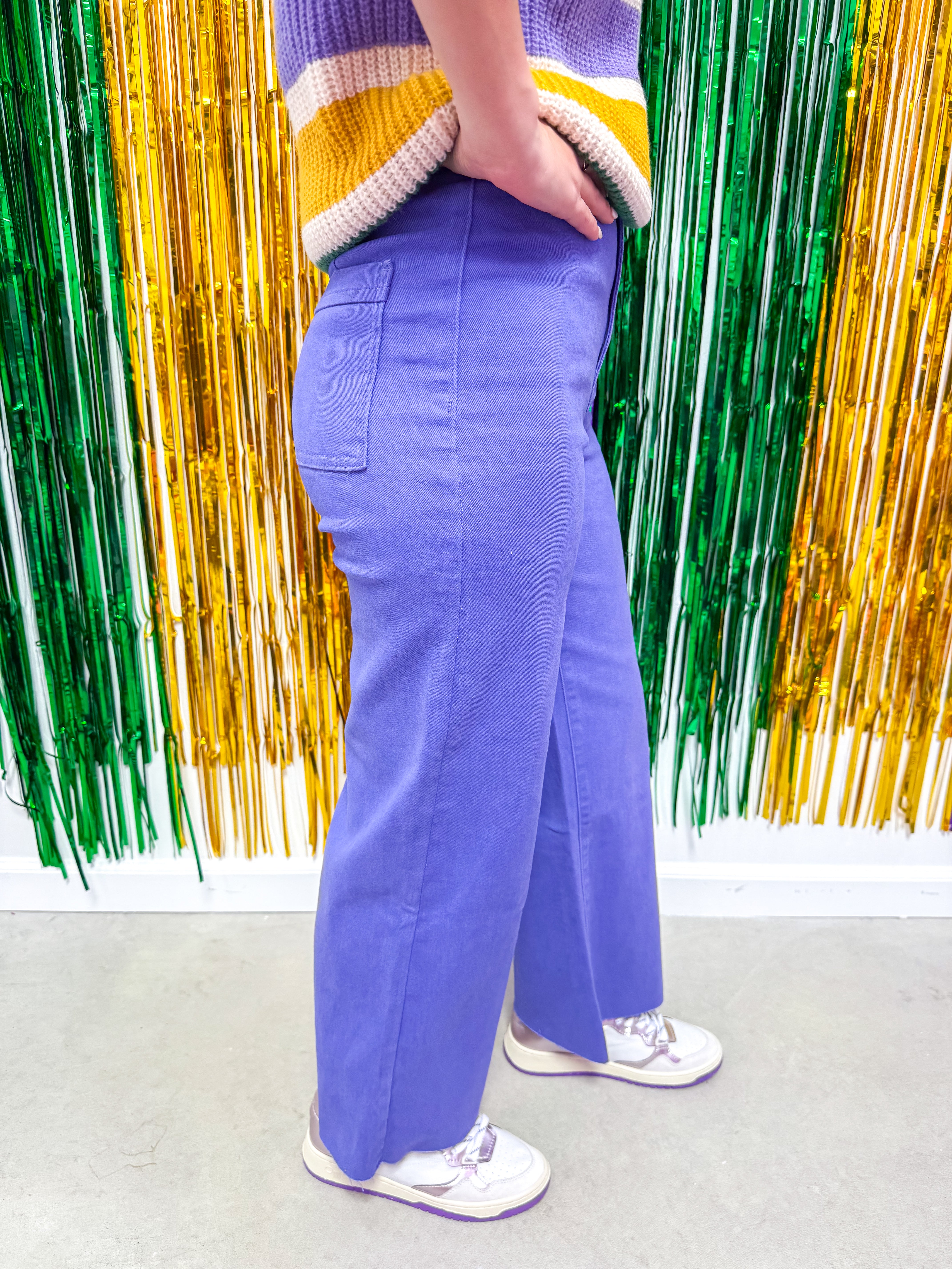 Very Peri Wide Leg Jeans