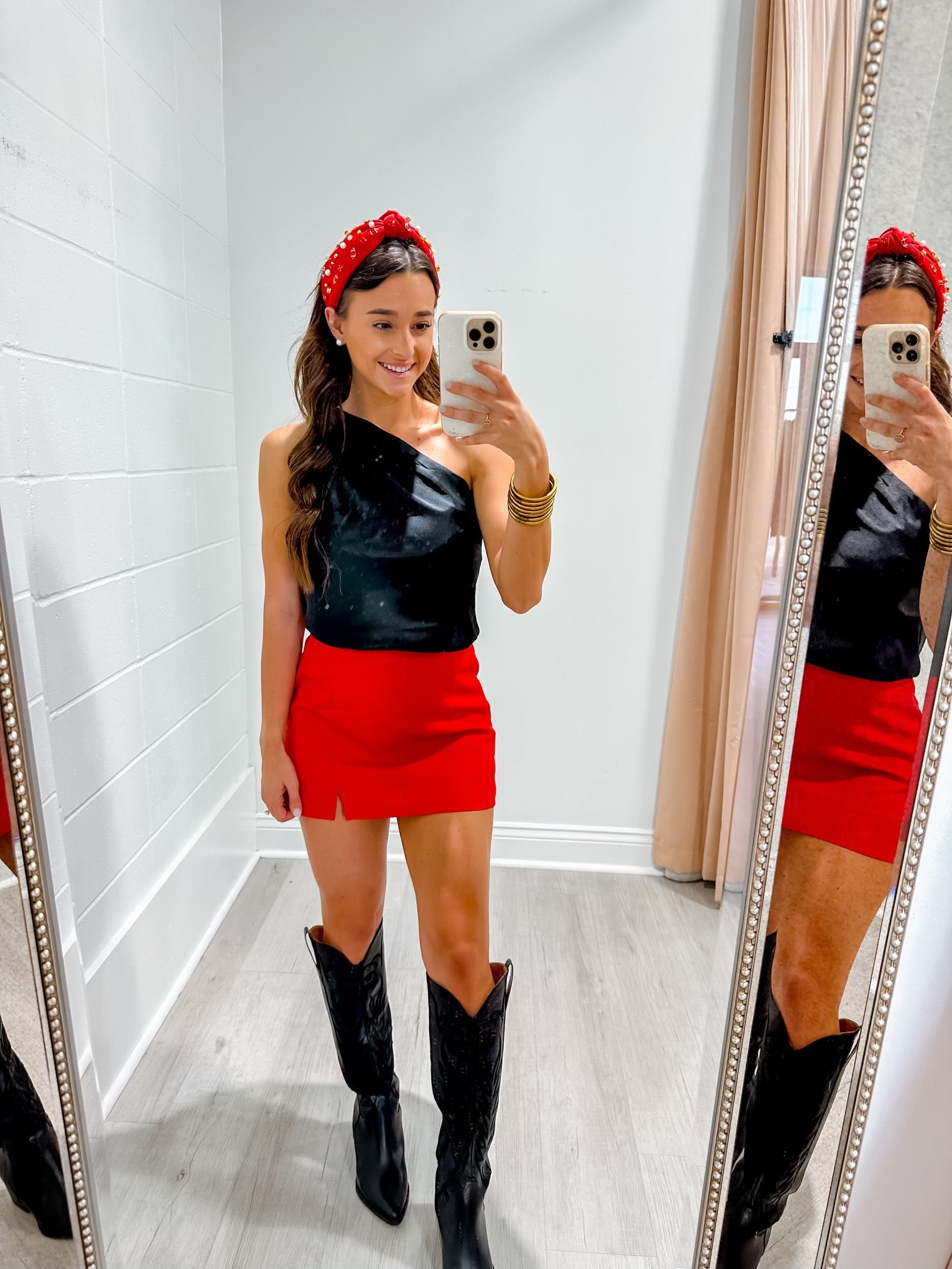 Red Mini Skirt