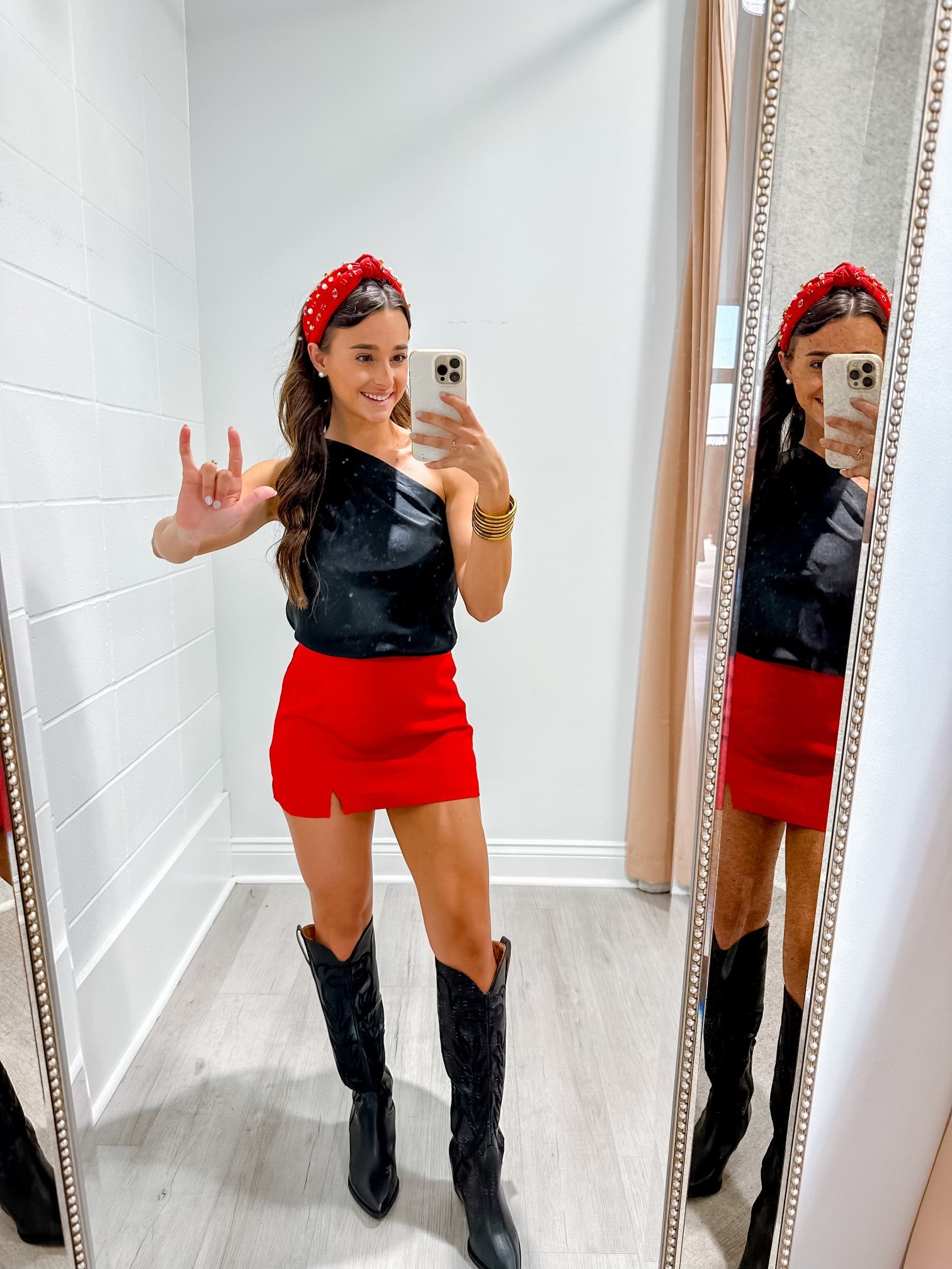 Red Mini Skirt