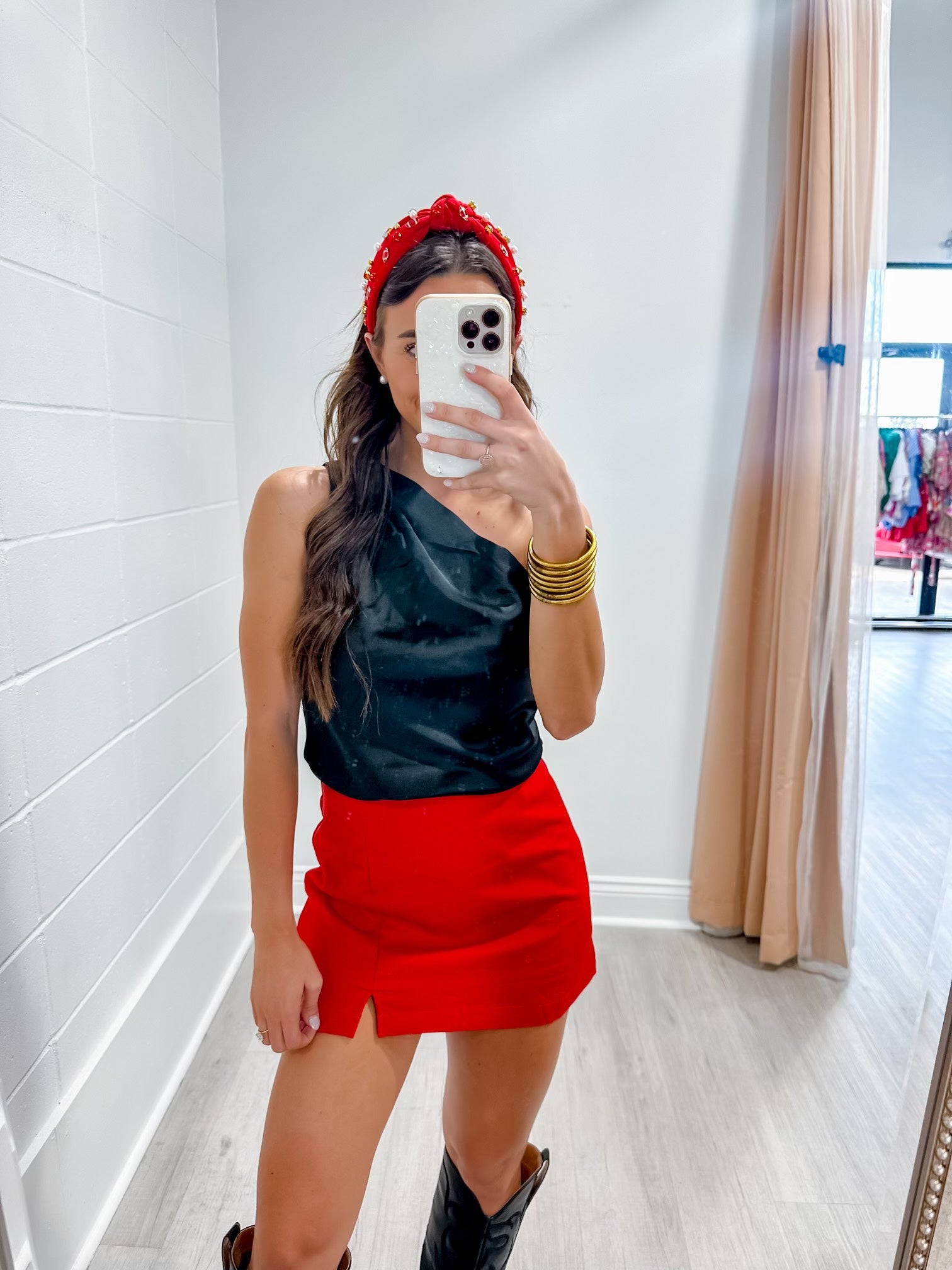 Red Mini Skirt