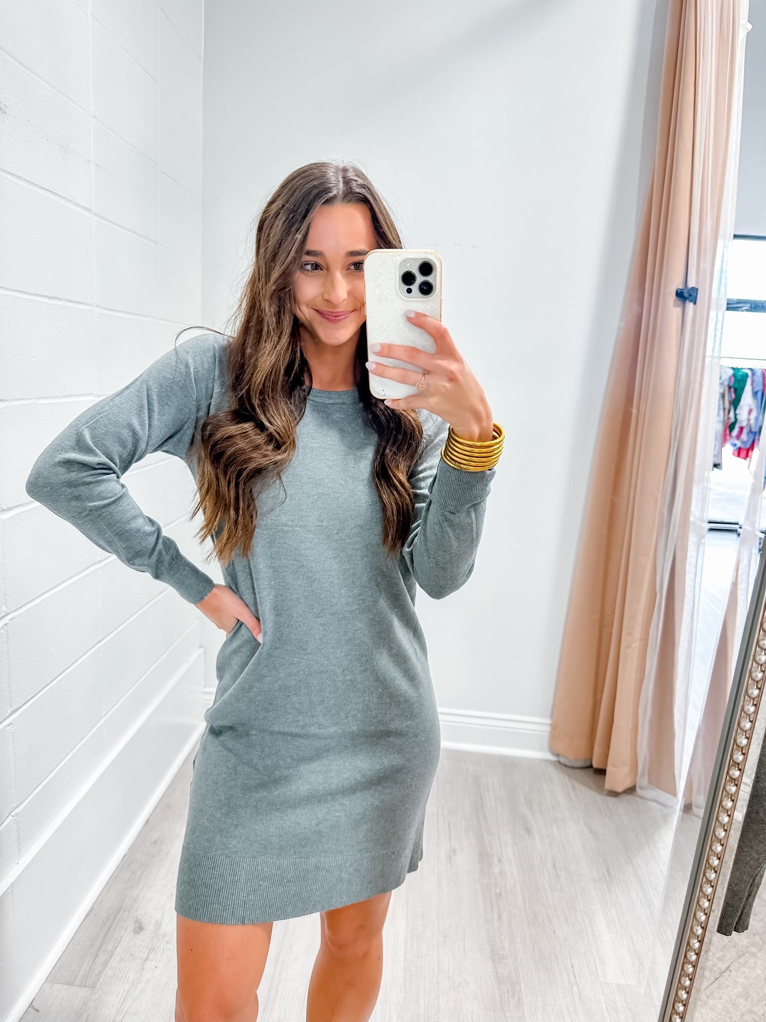 Kalmia Knit Dress Grey Melange