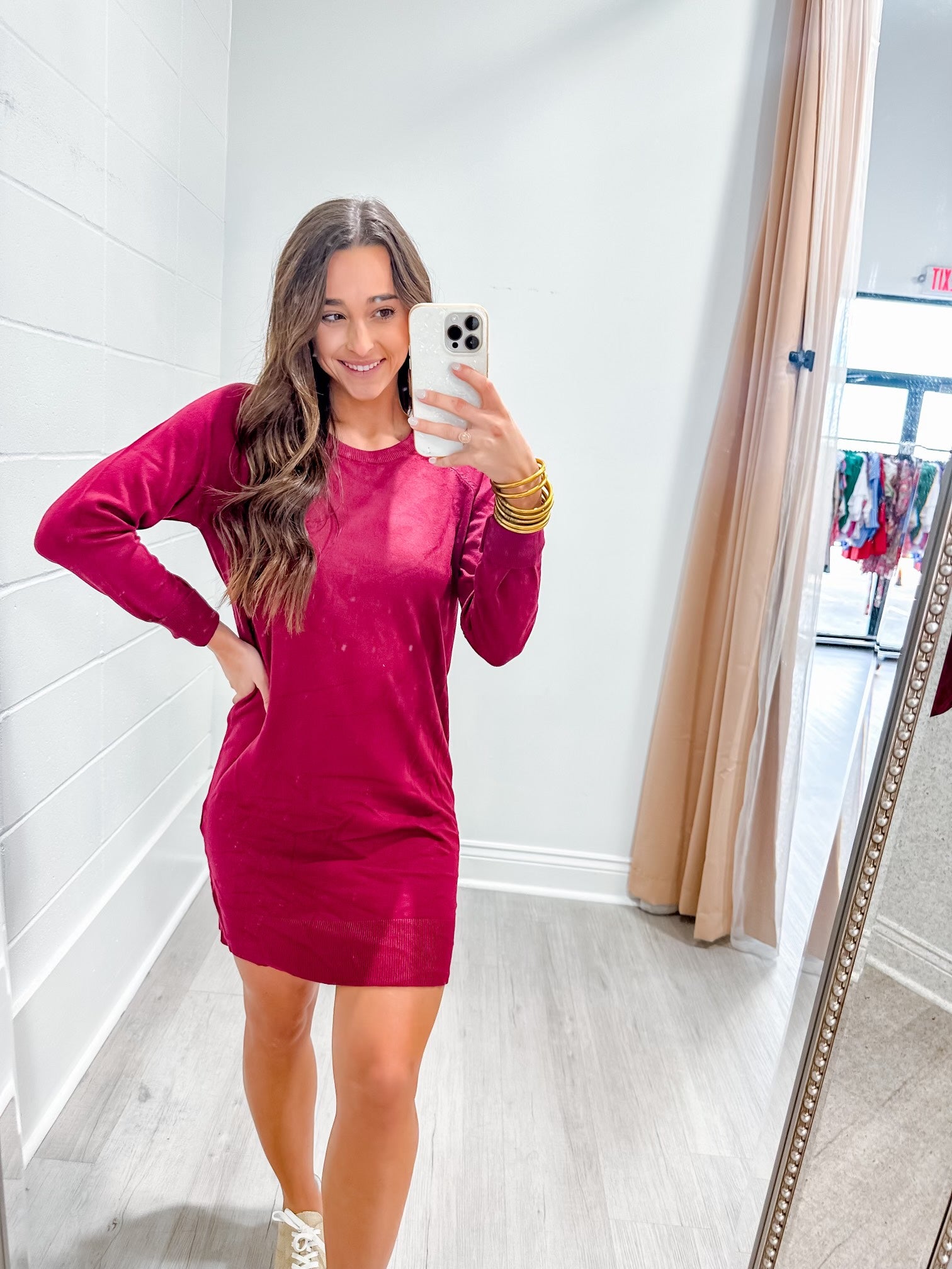 Kalmia Knit Dress Bordeaux