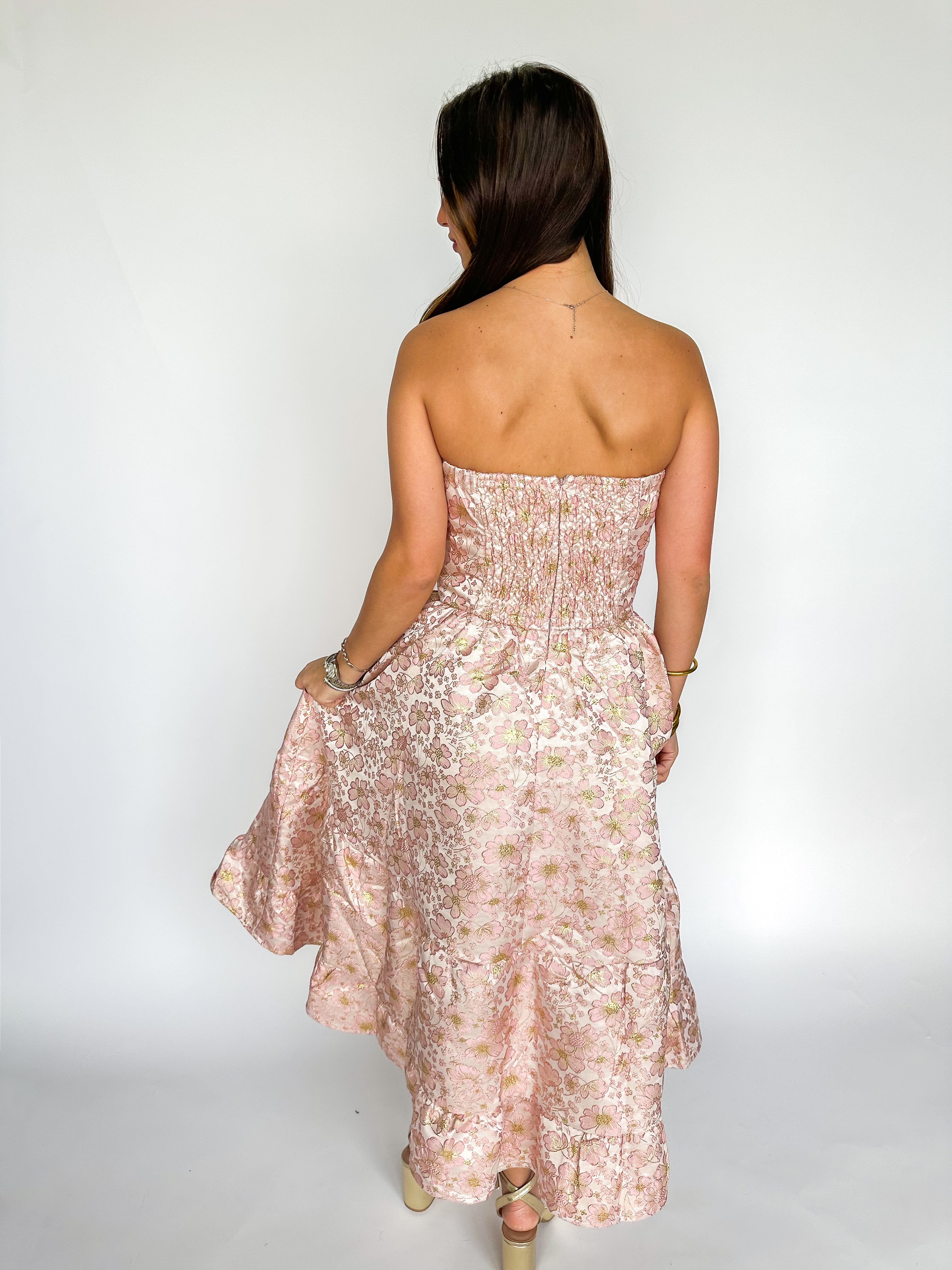 Savor The Season Blush Floral Midi