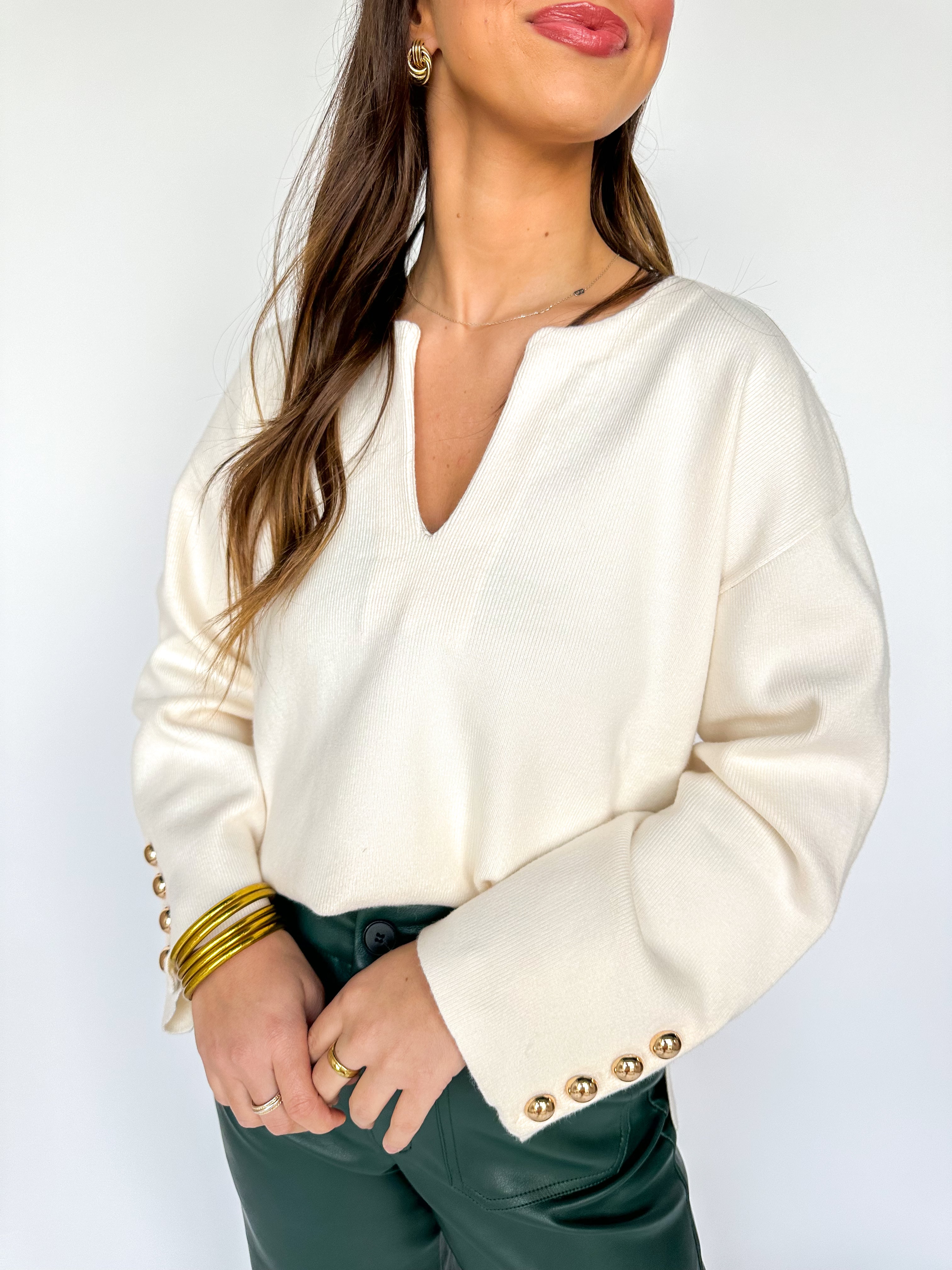 On Purpose Cream Sweater