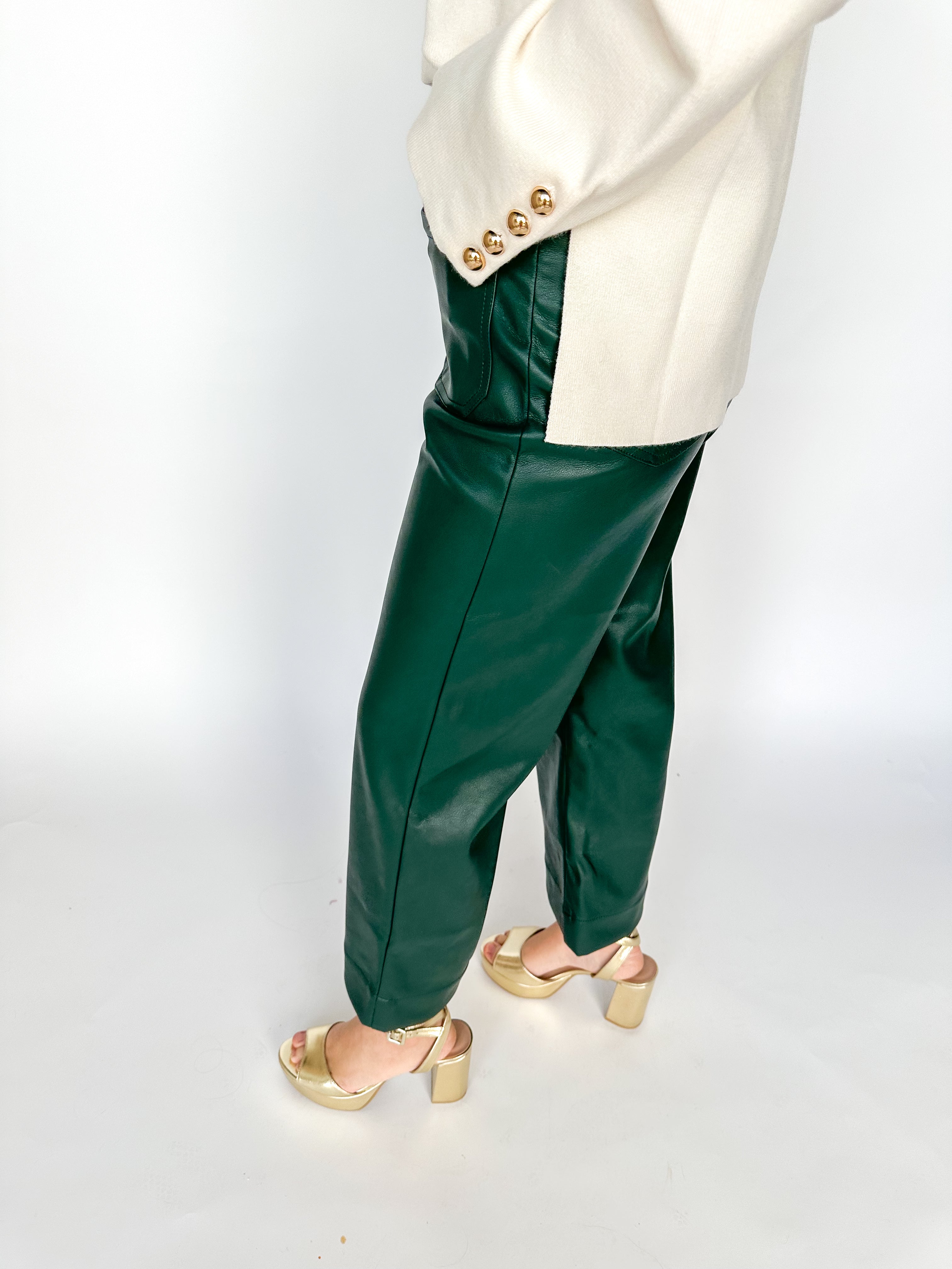 Spruce Wide Leg Leather Pants