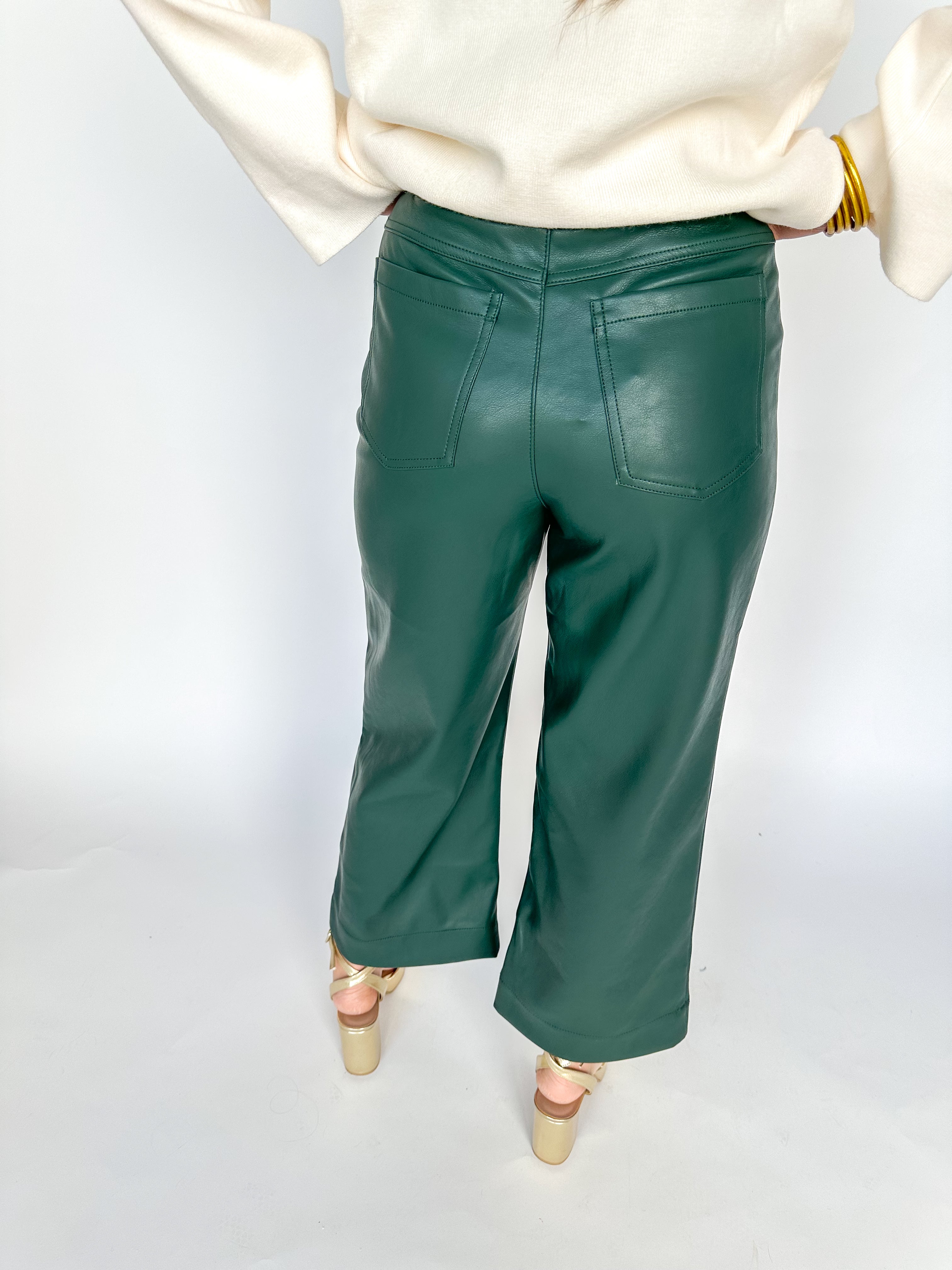 Spruce Wide Leg Leather Pants