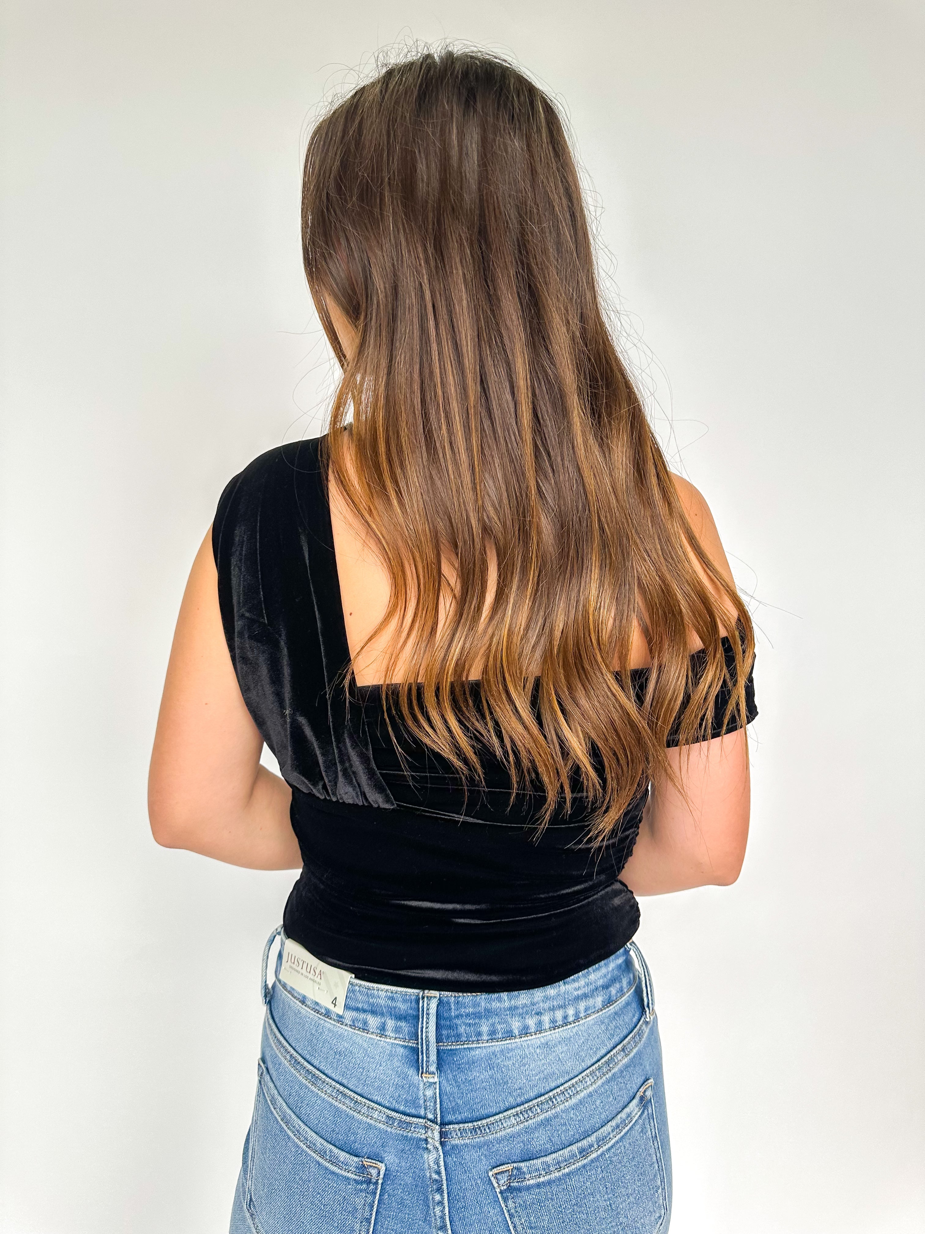 Nera Velvet Off Shoulder Bodysuit