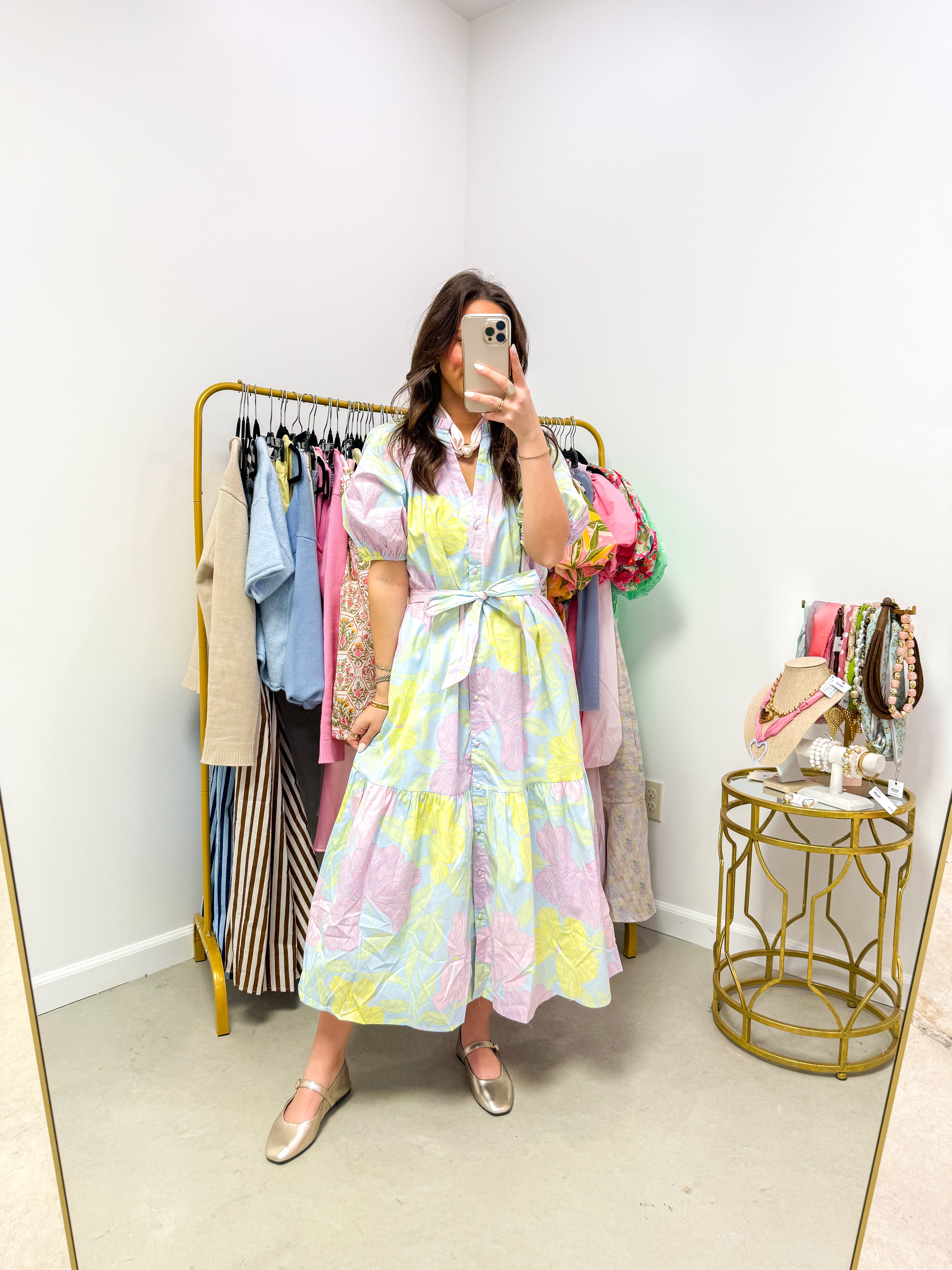 Brisa Floral Wynette Tiered Midi