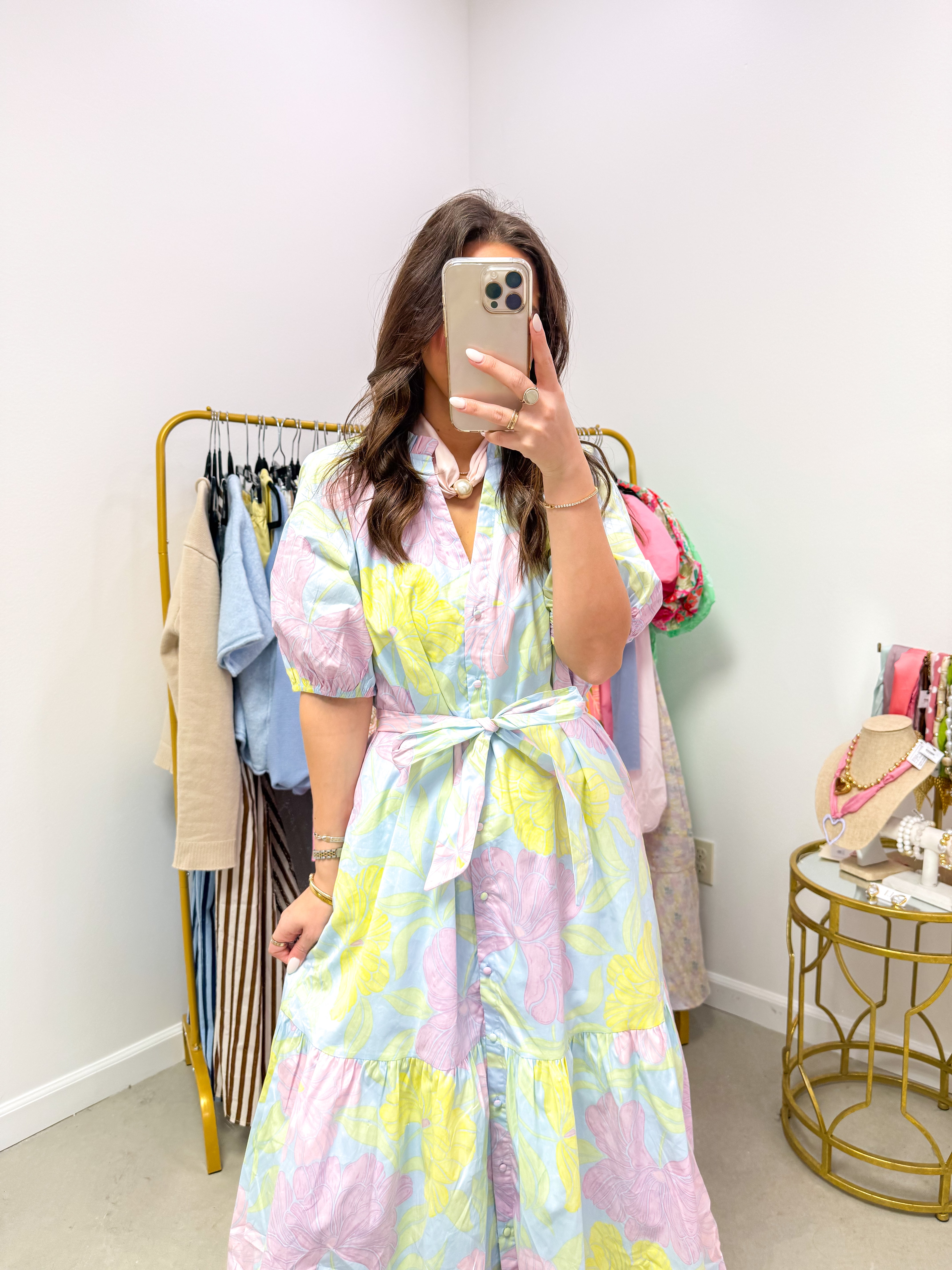 Brisa Floral Wynette Tiered Midi